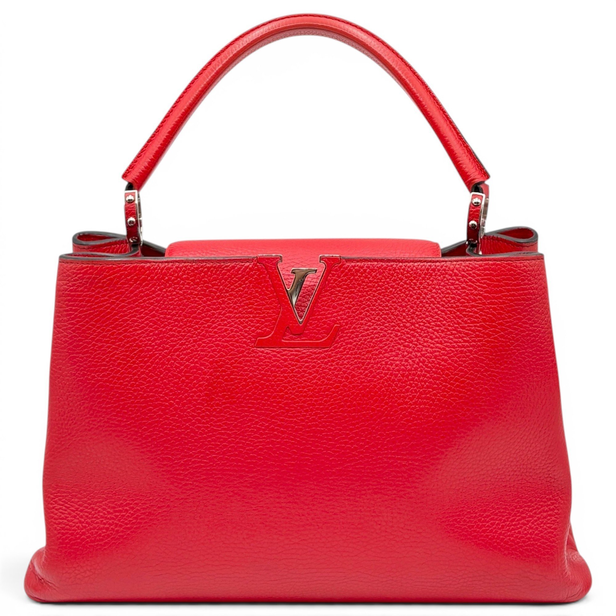 Capucines pony-style calfskin handbag