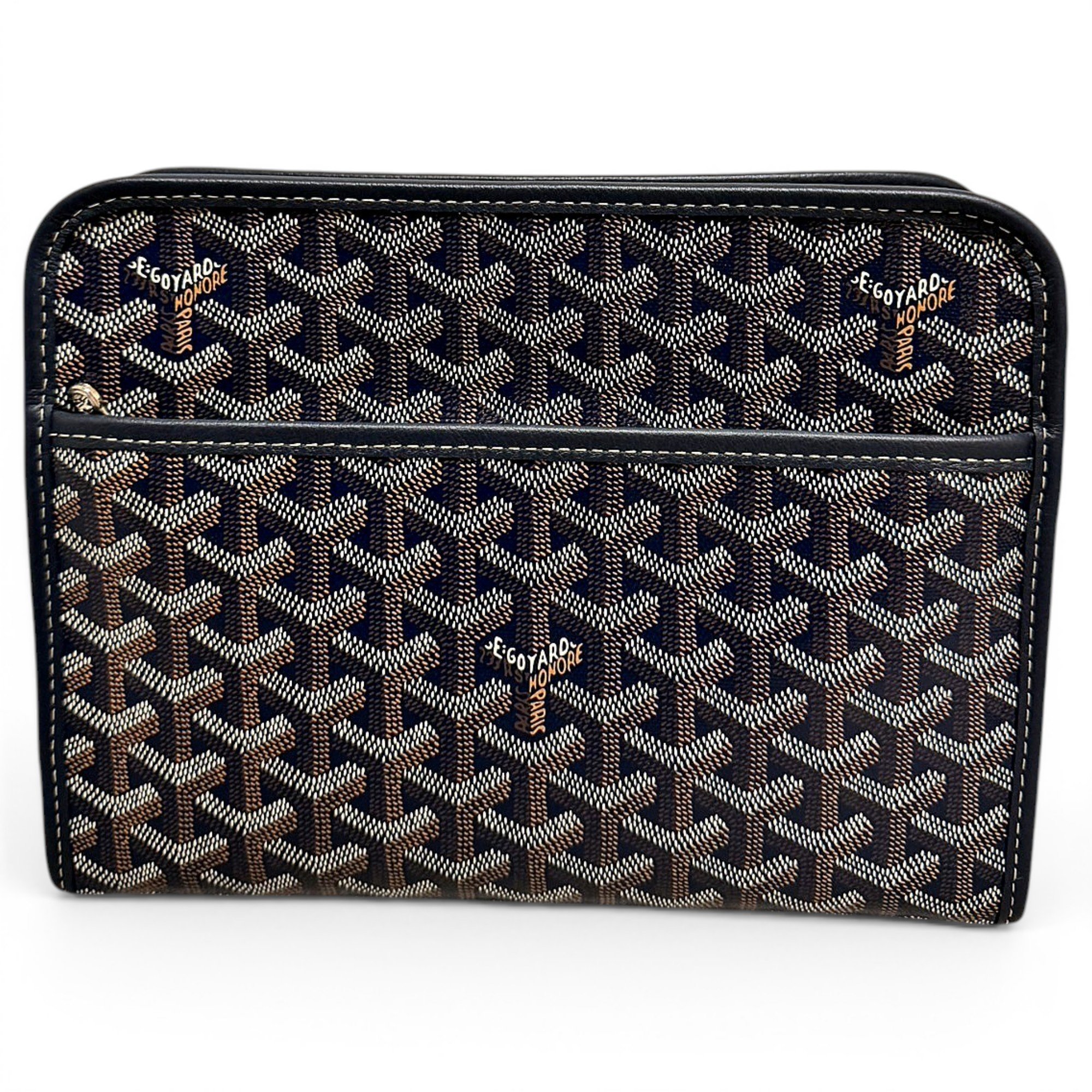 Jouvence leather clutch bag