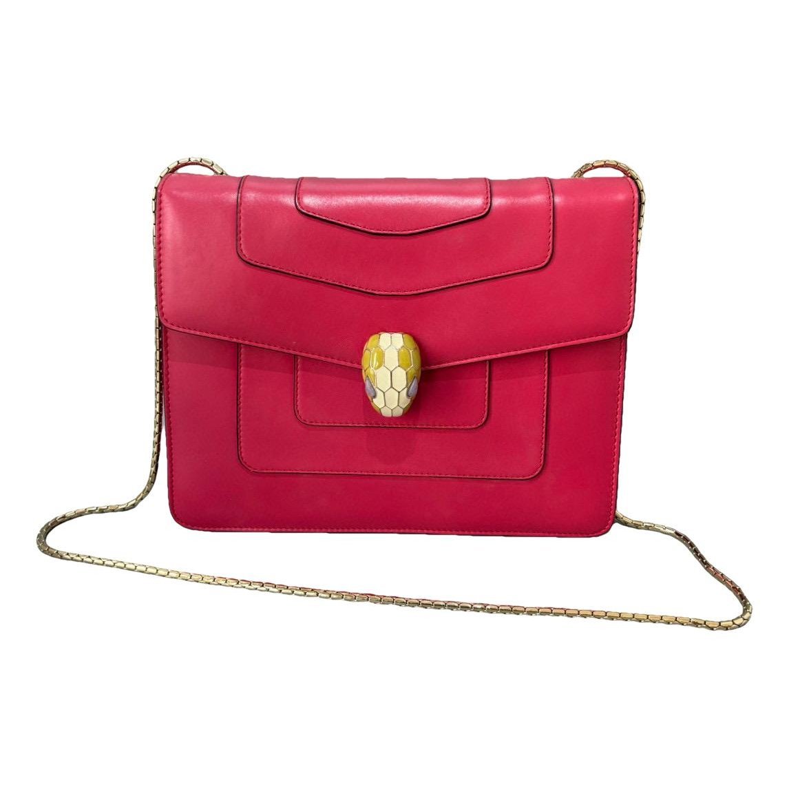 Bvlgari Serpenti leather handbag