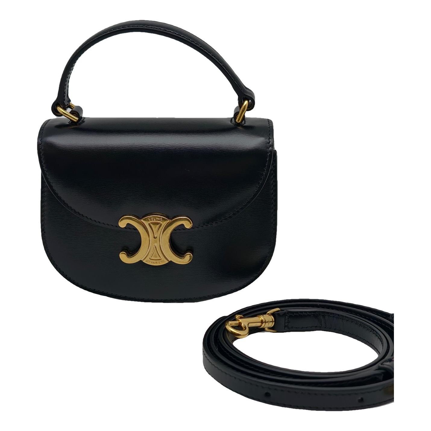 Clea leather handbag