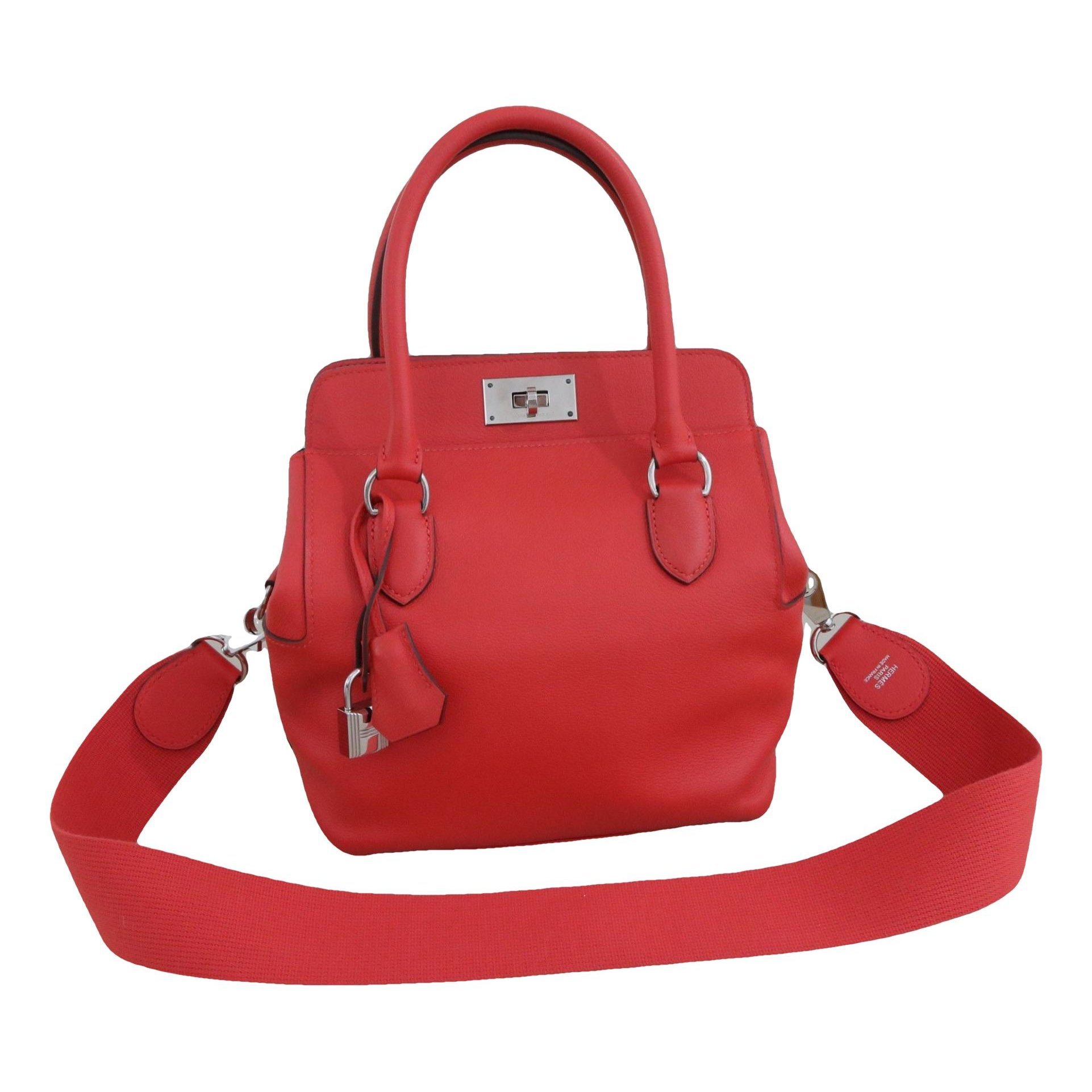 Toolbox leather handbag