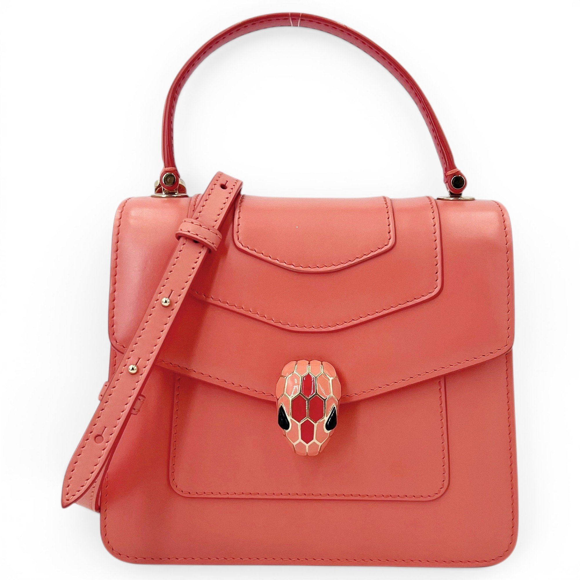 Serpenti leather handbag