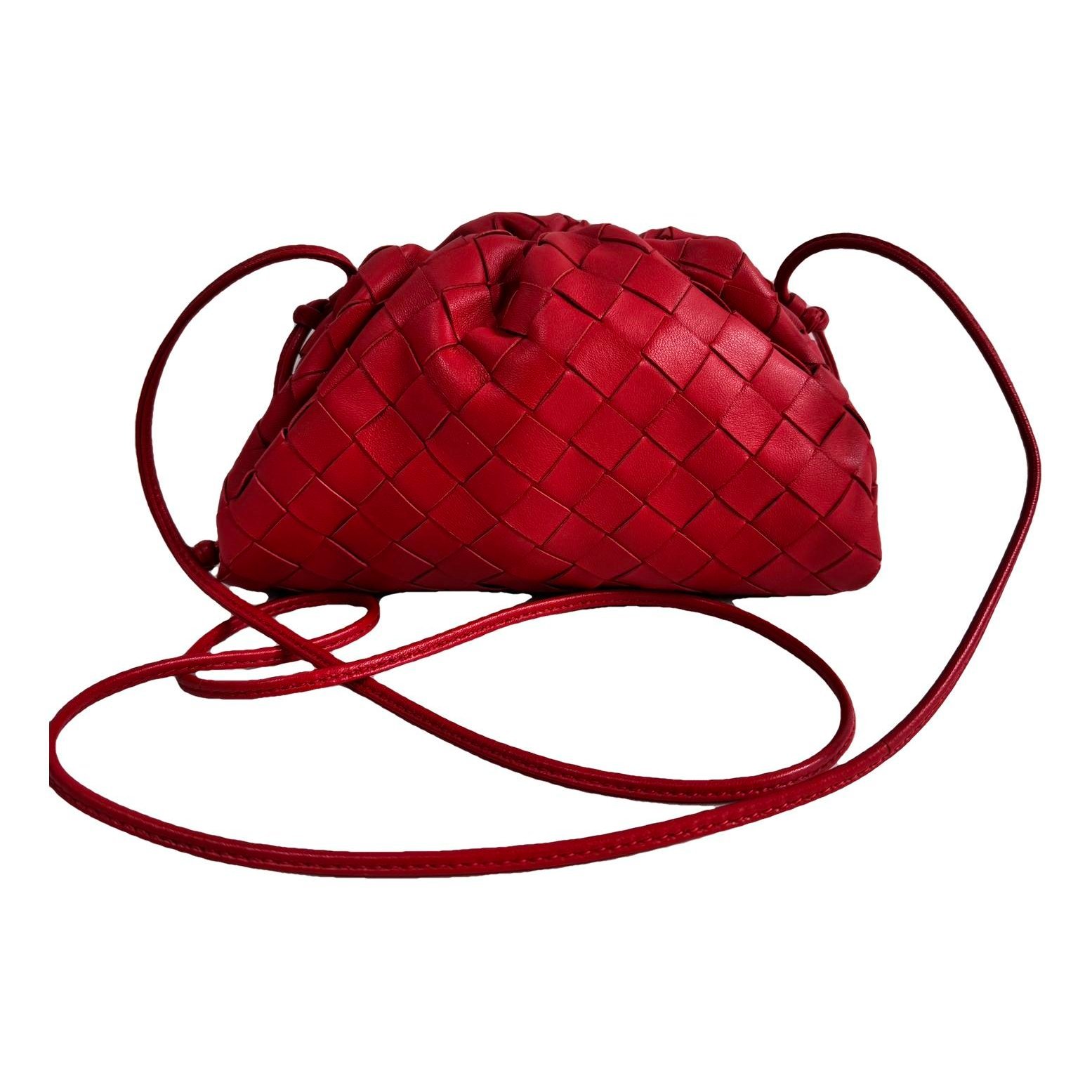 Pouch leather handbag