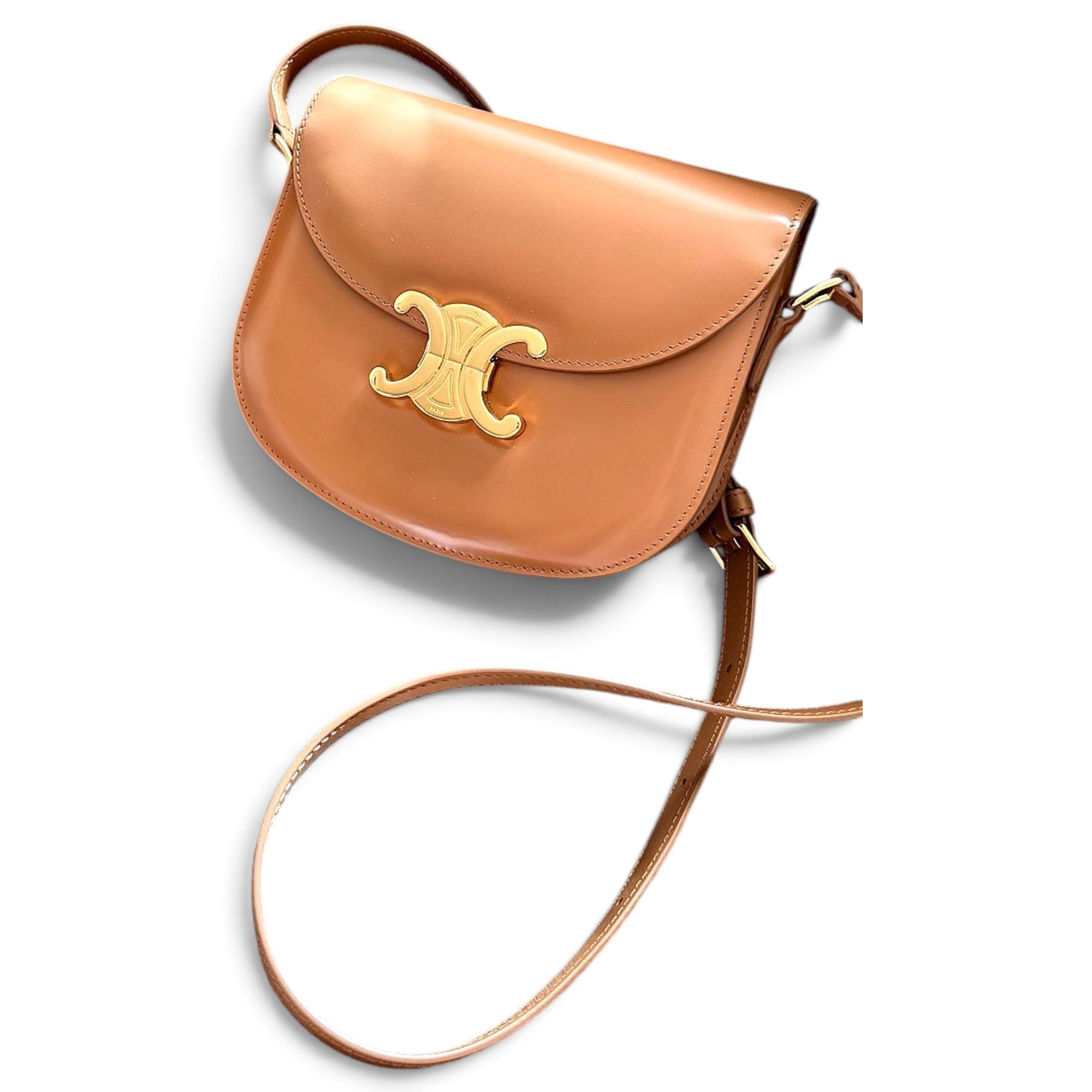 Triomphe leather crossbody bag