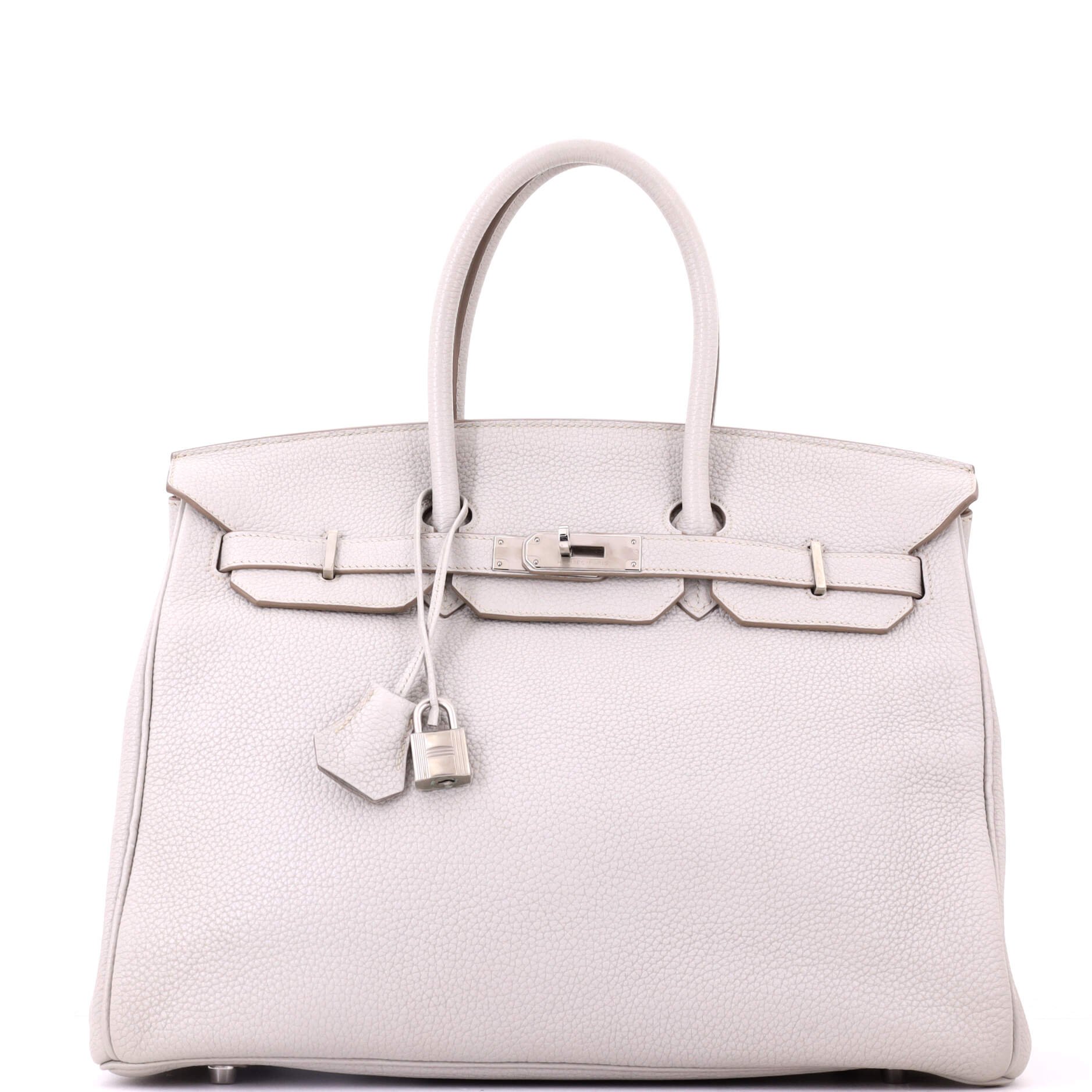 Birkin Handbag Grey Togo with Palladium Hardware 35