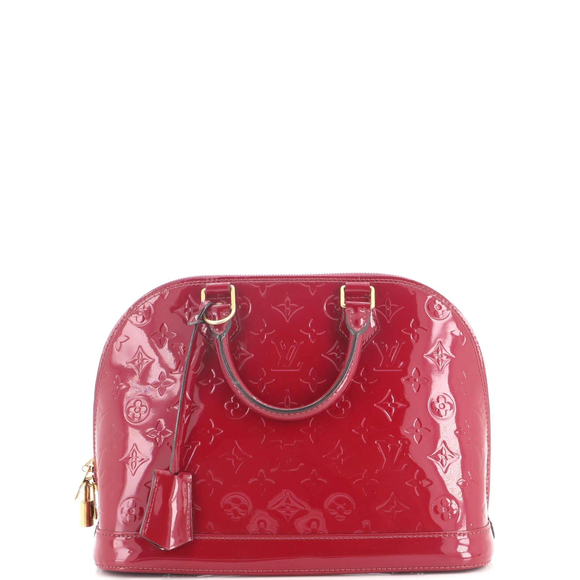 Patent leather handbag