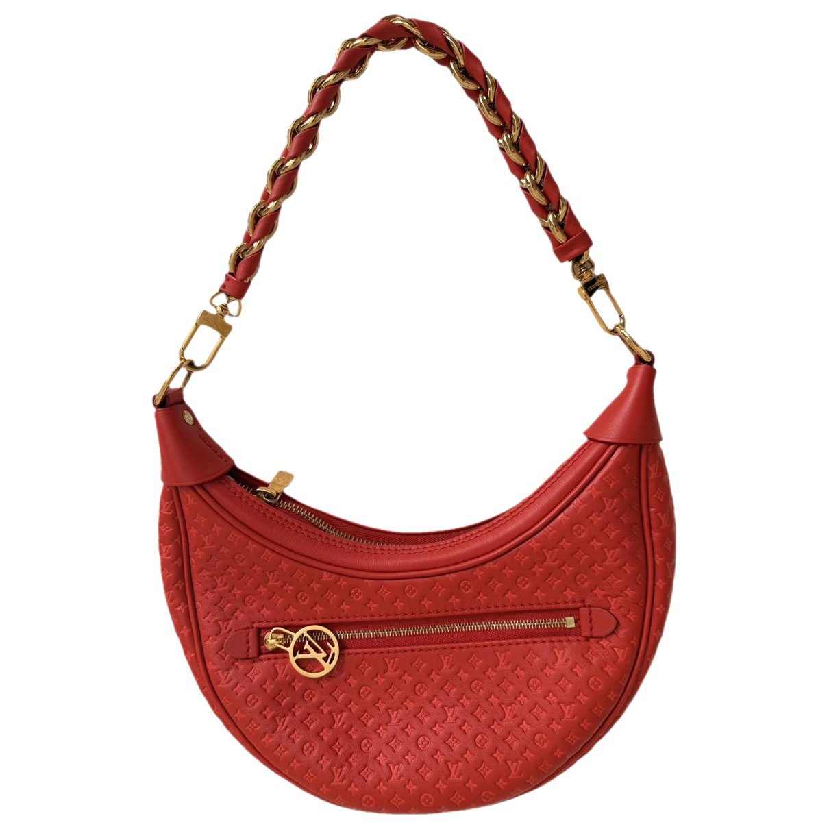 Loop leather handbag