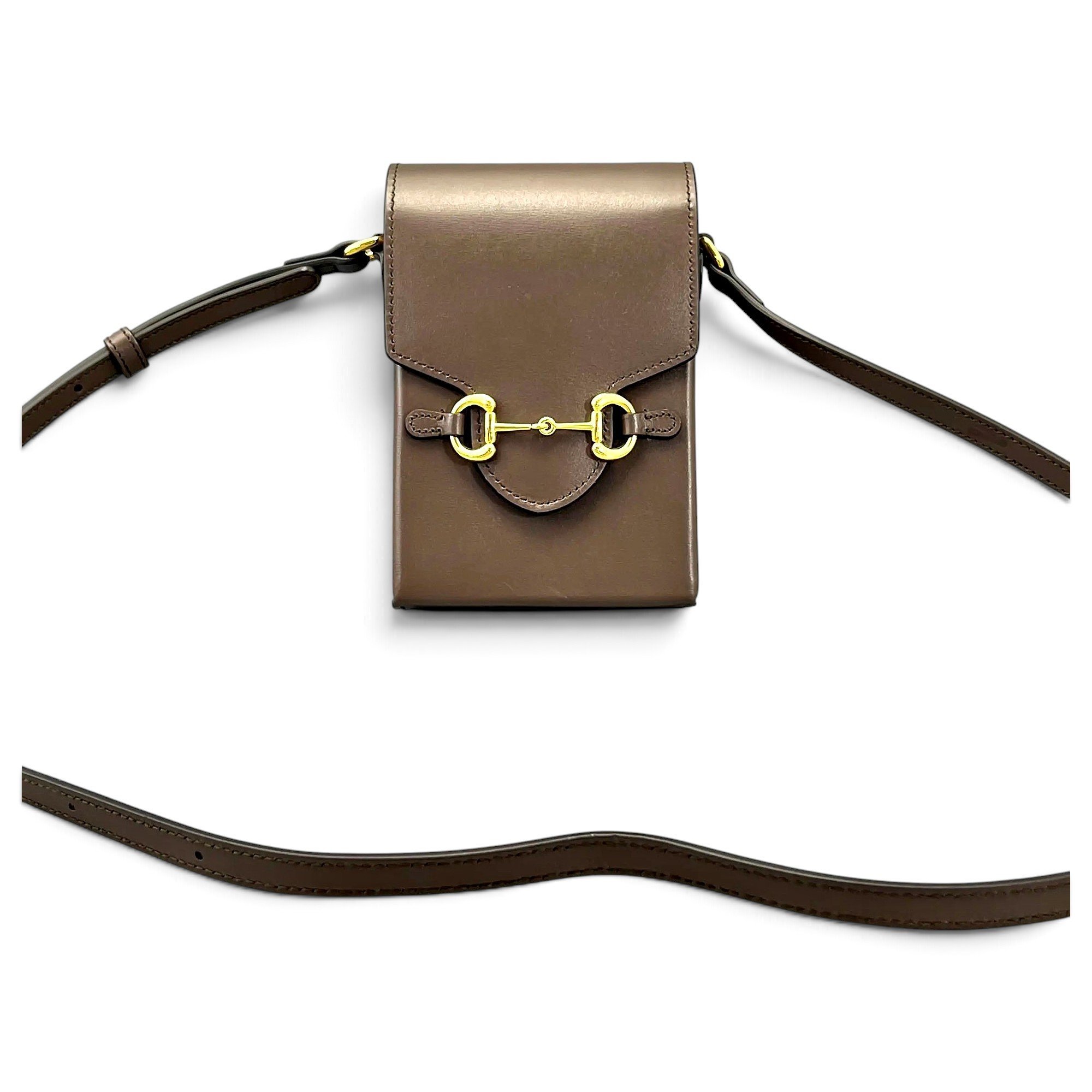 Horsebit 1955 Vertical leather crossbody bag
