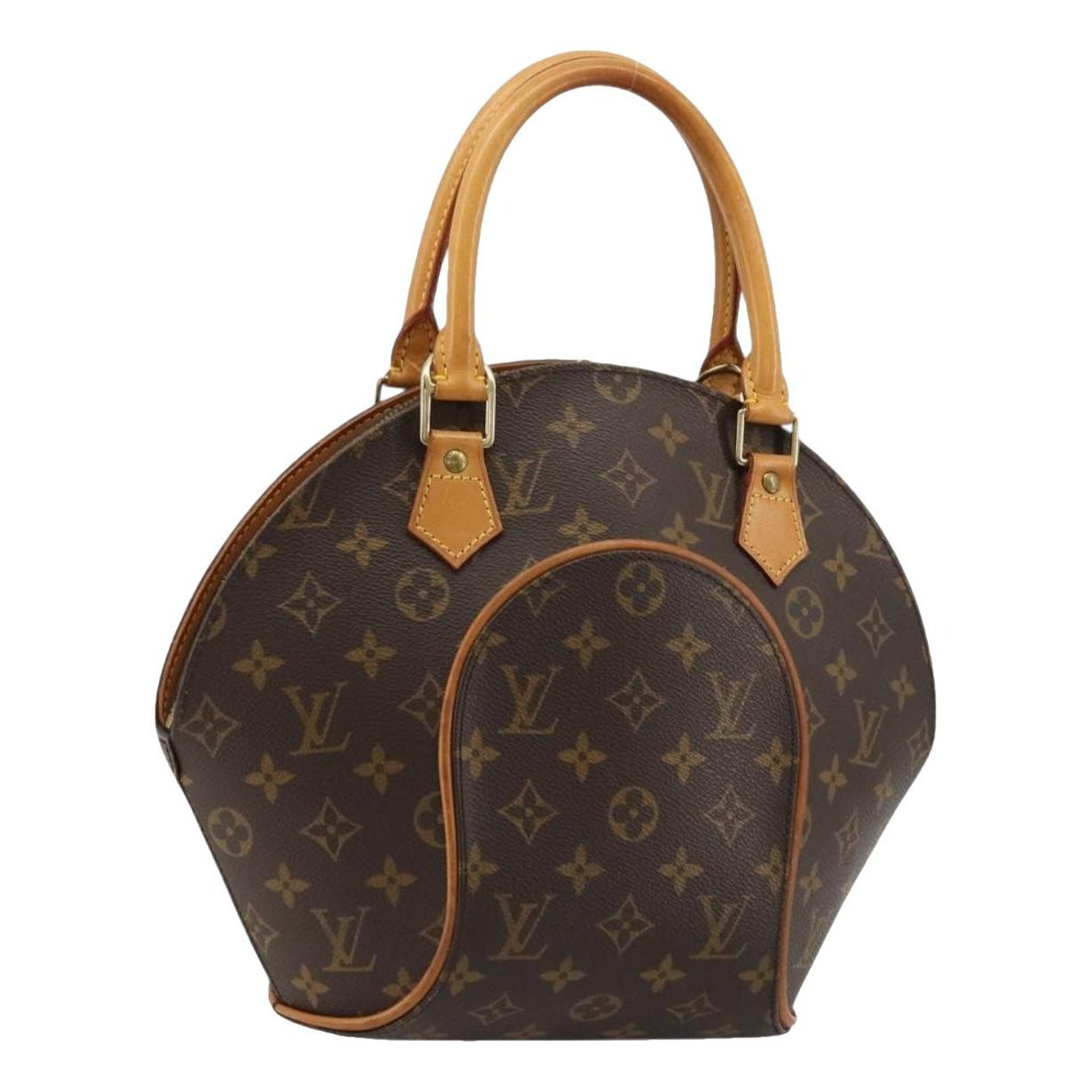 Ellipse leather handbag