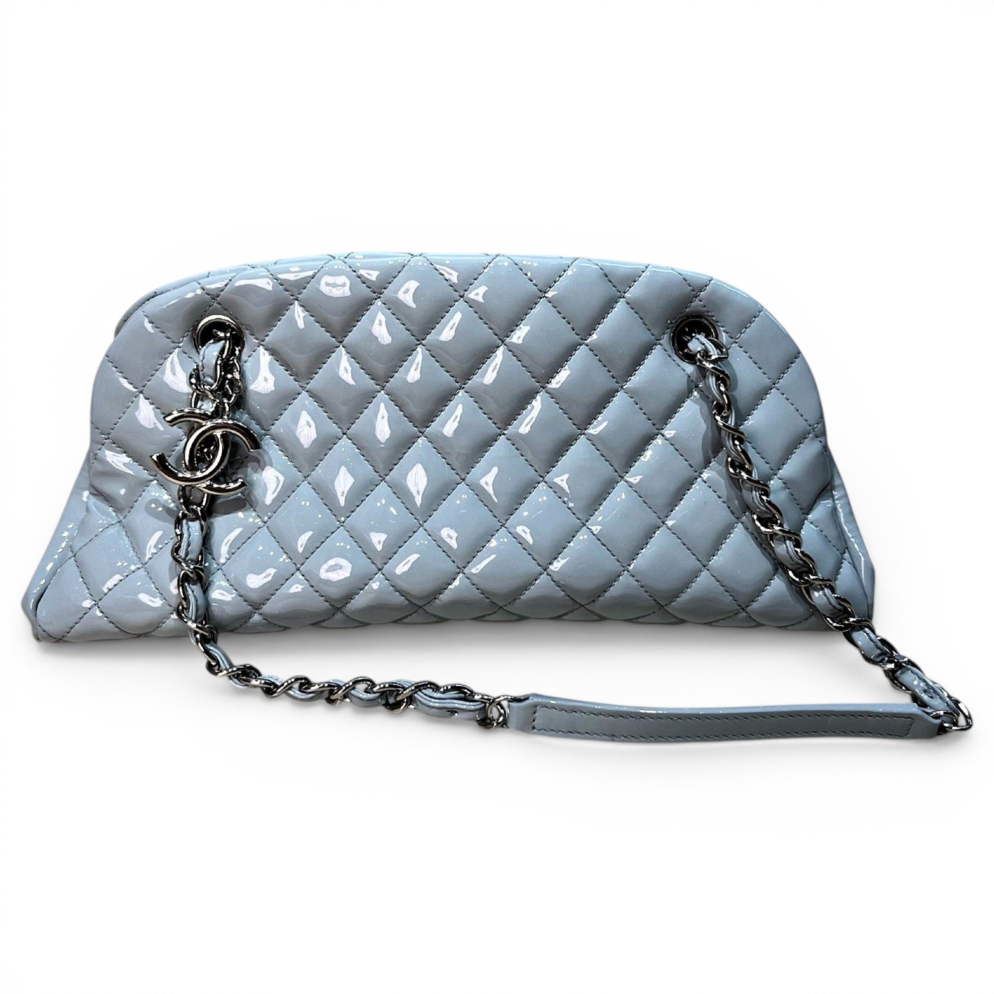 Mademoiselle patent leather handbag