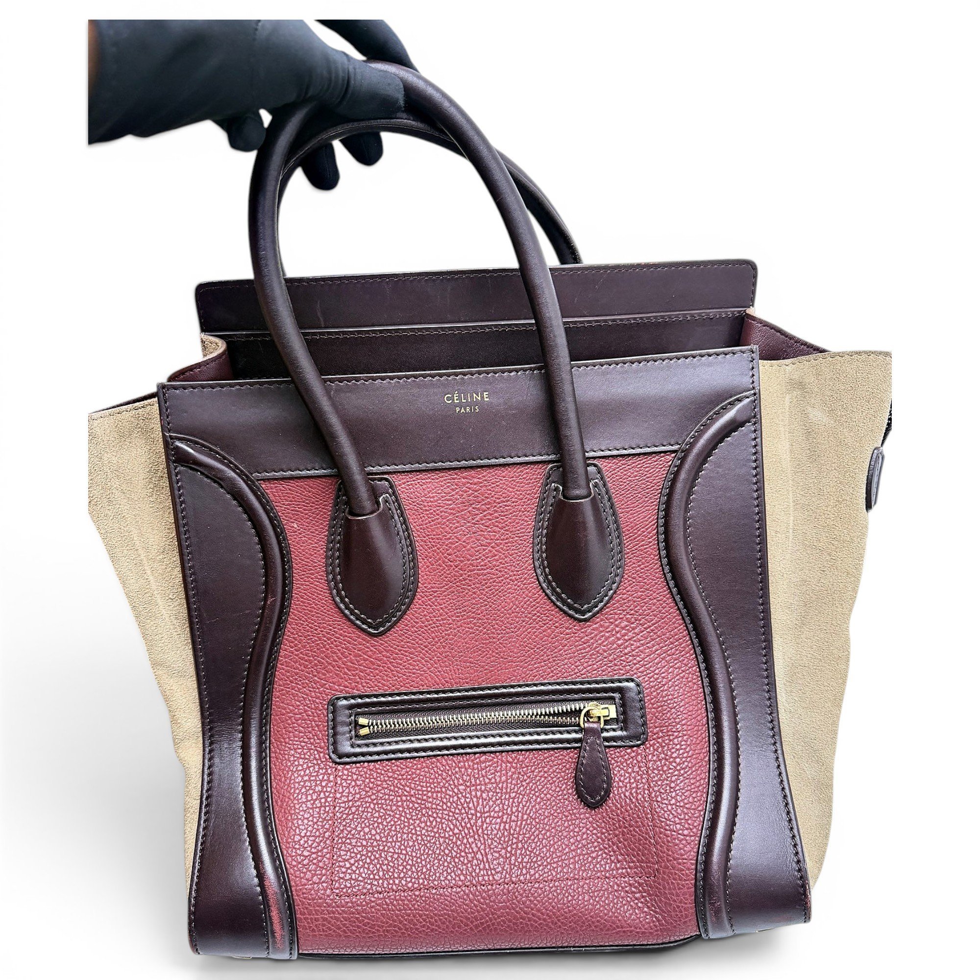 Luggage leather handbag