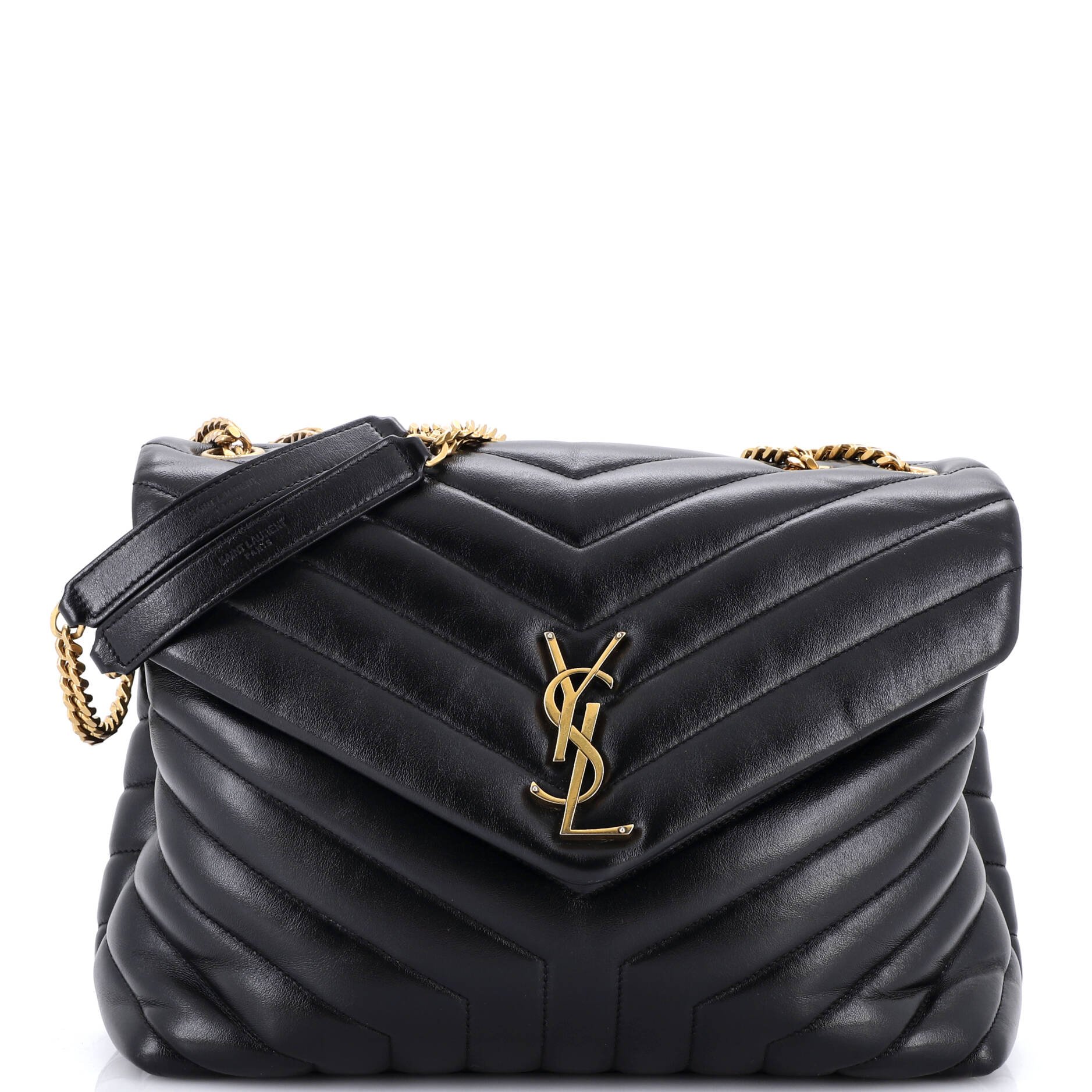 Loulou Shoulder Bag Matelasse Chevron Leather Medium