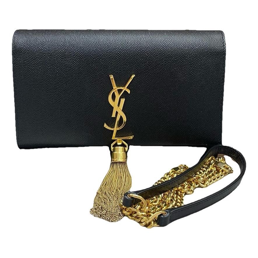 Pompom Kate leather handbag
