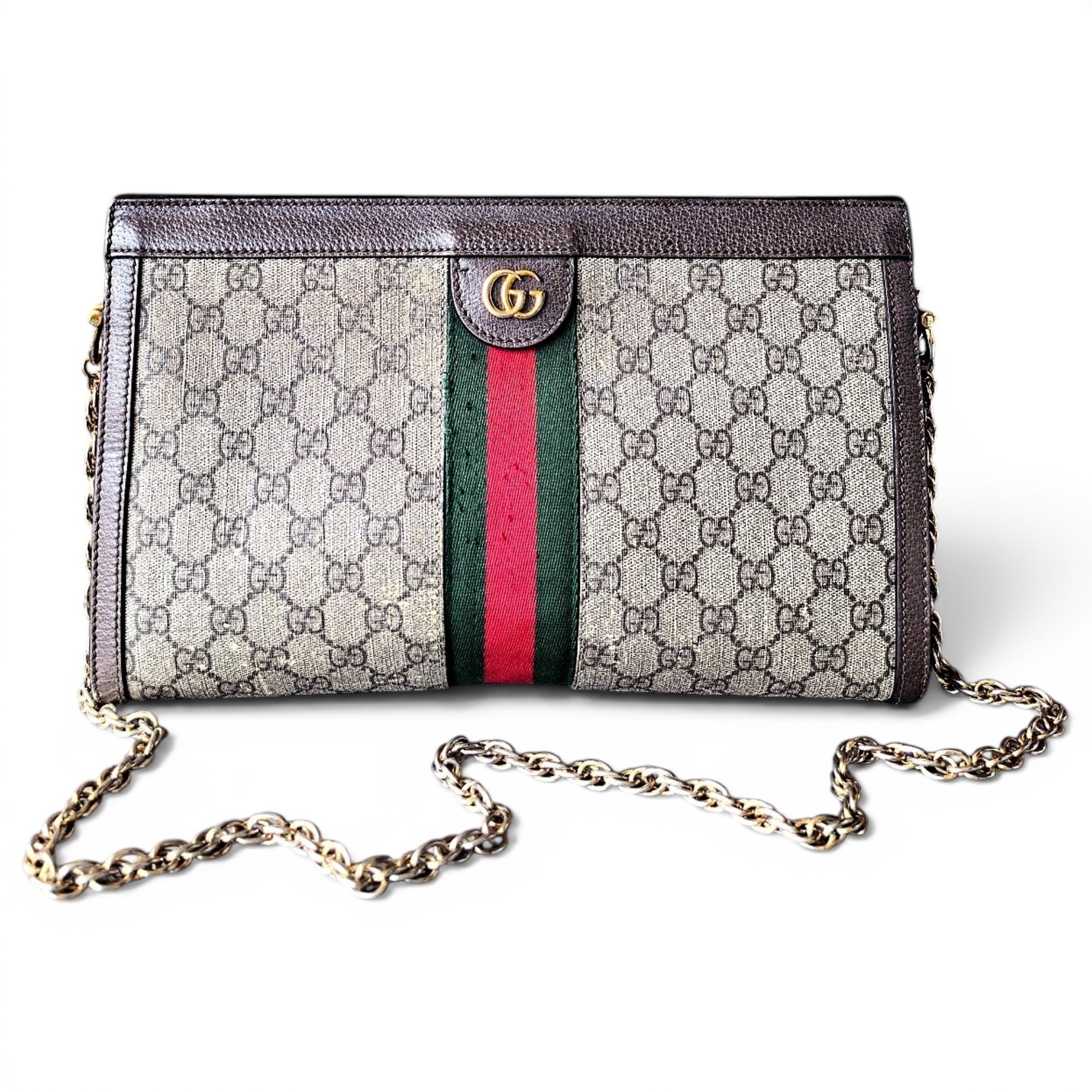 Ophidia Chain leather handbag