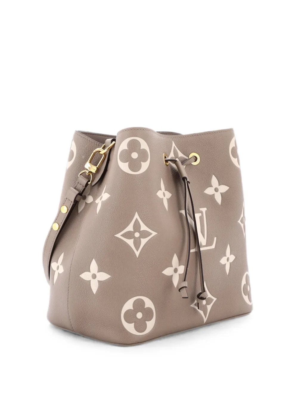 NeoNoe Handbag Bicolor Monogram Empreinte Giant MM bucket bag