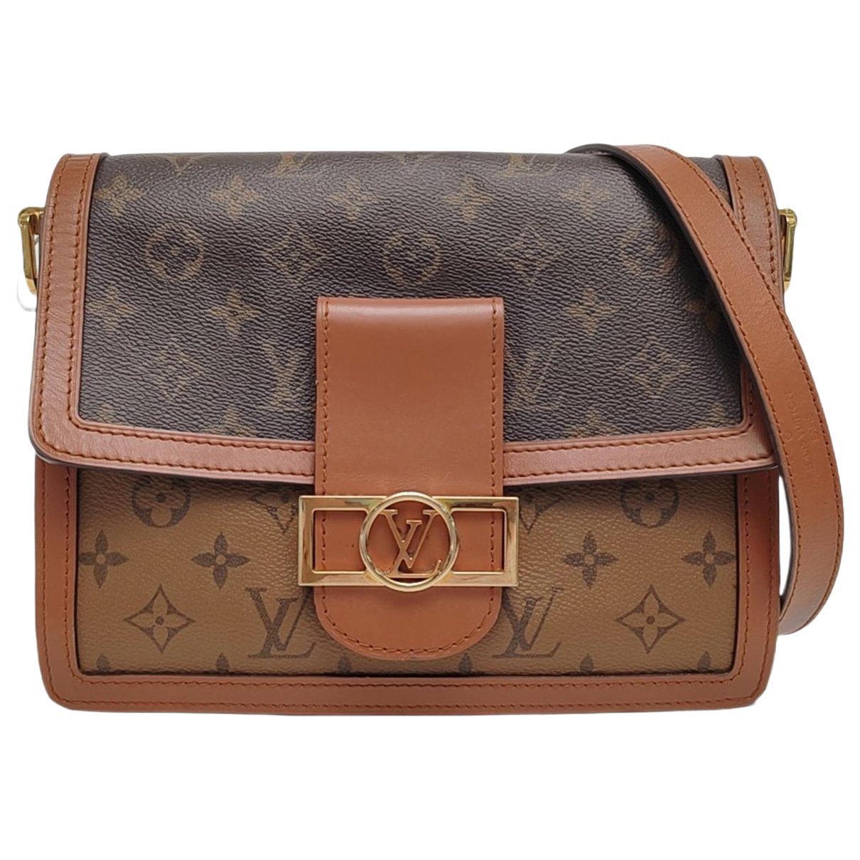 Dauphine leather crossbody bag