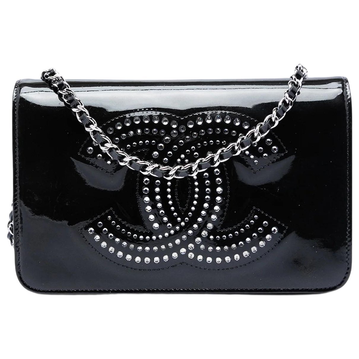 Wallet On Chain leather crossbody bag