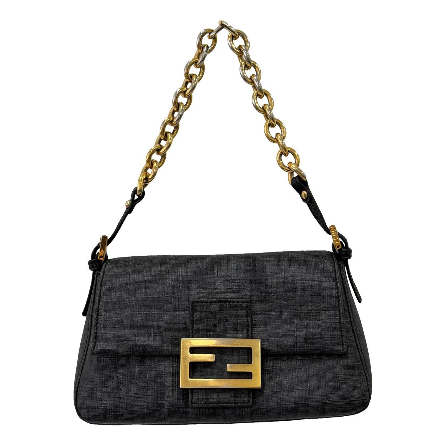 Baguette leather handbag