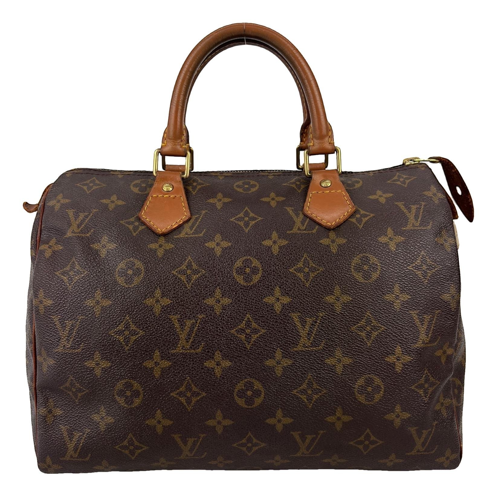 Speedy leather handbag