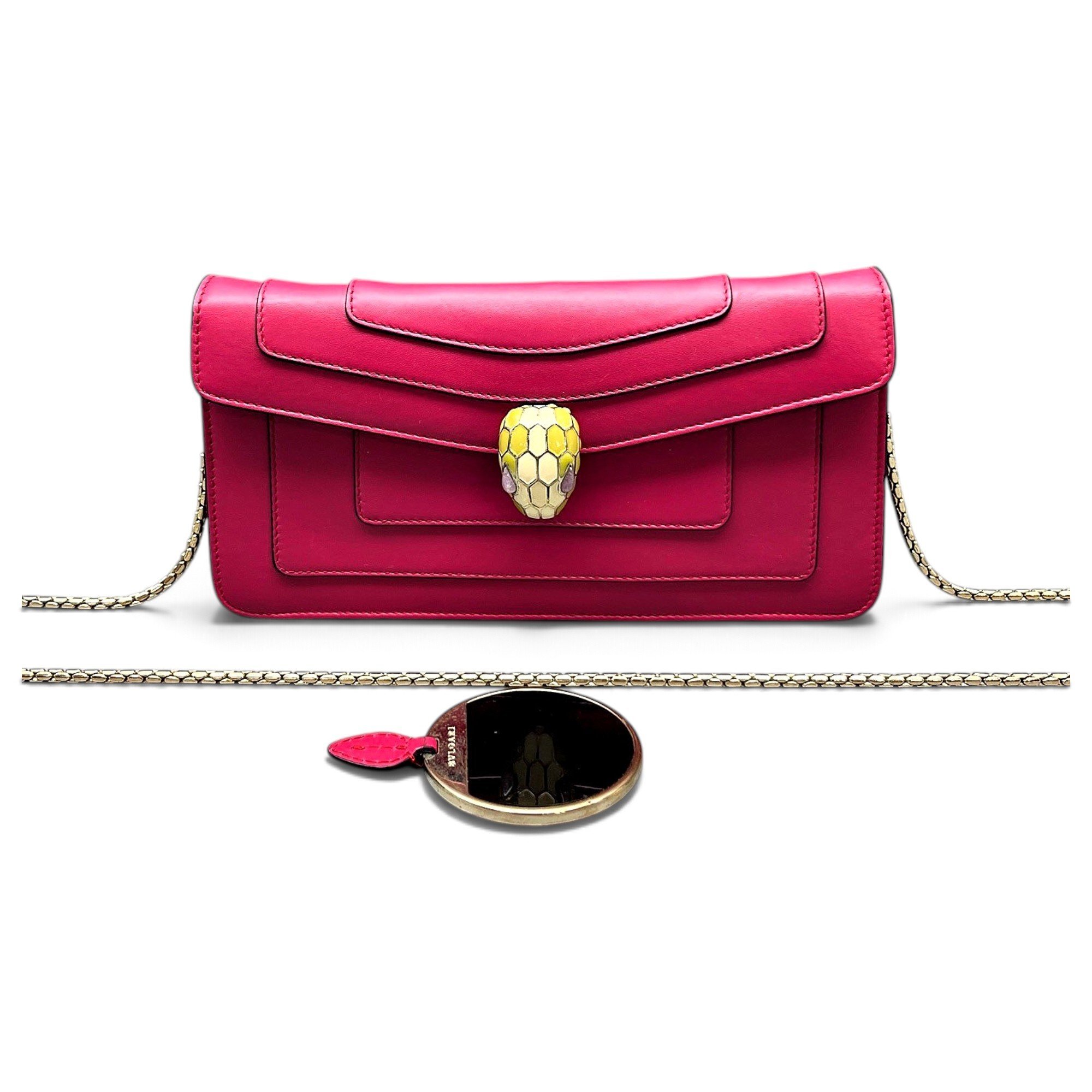 Serpenti leather handbag