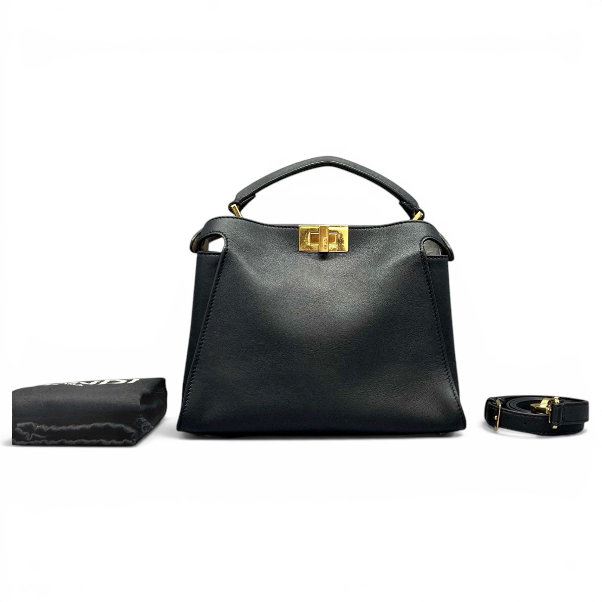 Peekaboo leather handbag