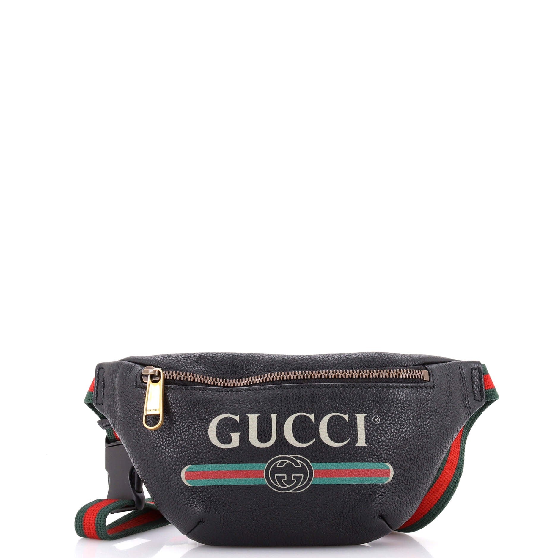 Logo Belt Bag Printed Leather Small