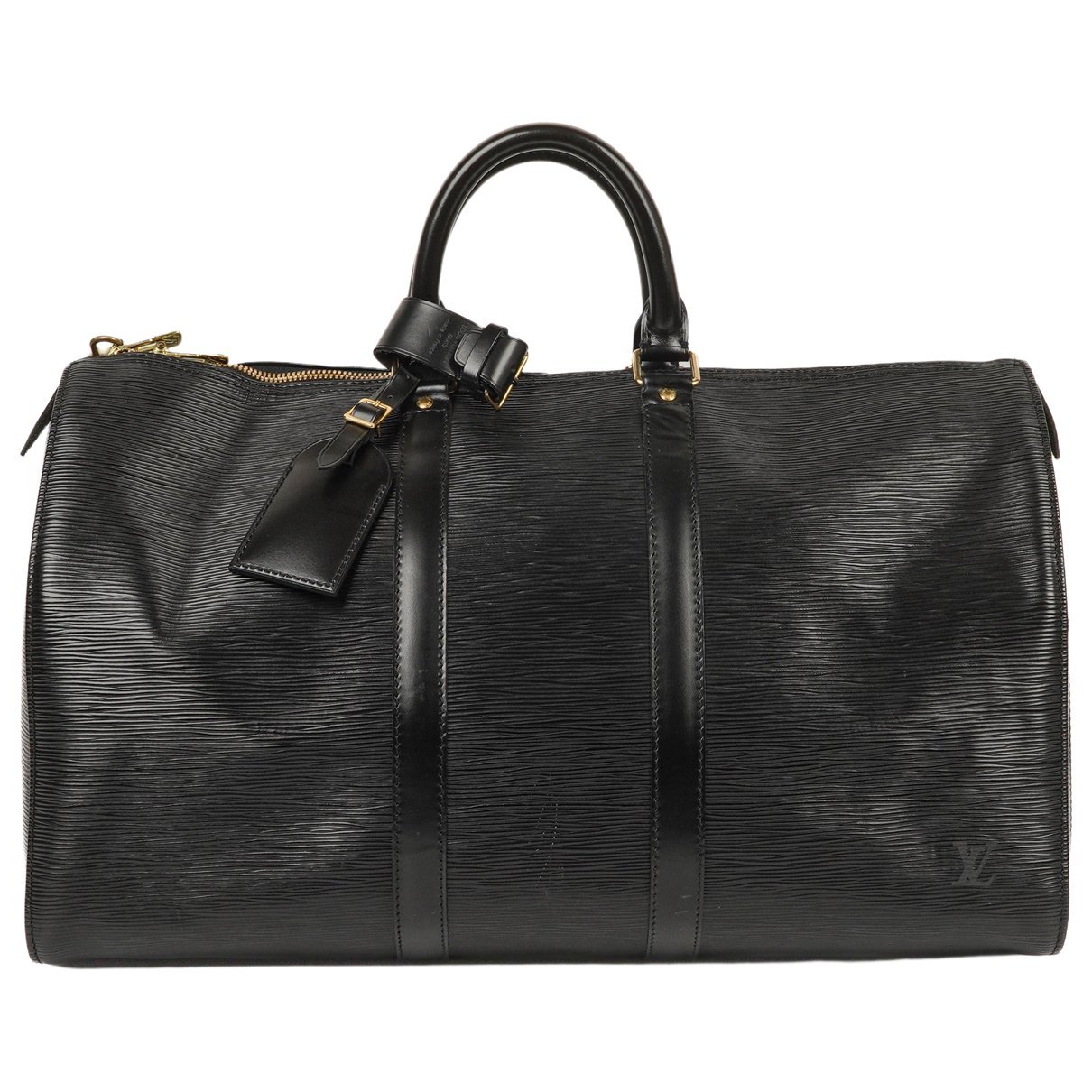 Keepall leather travel bag