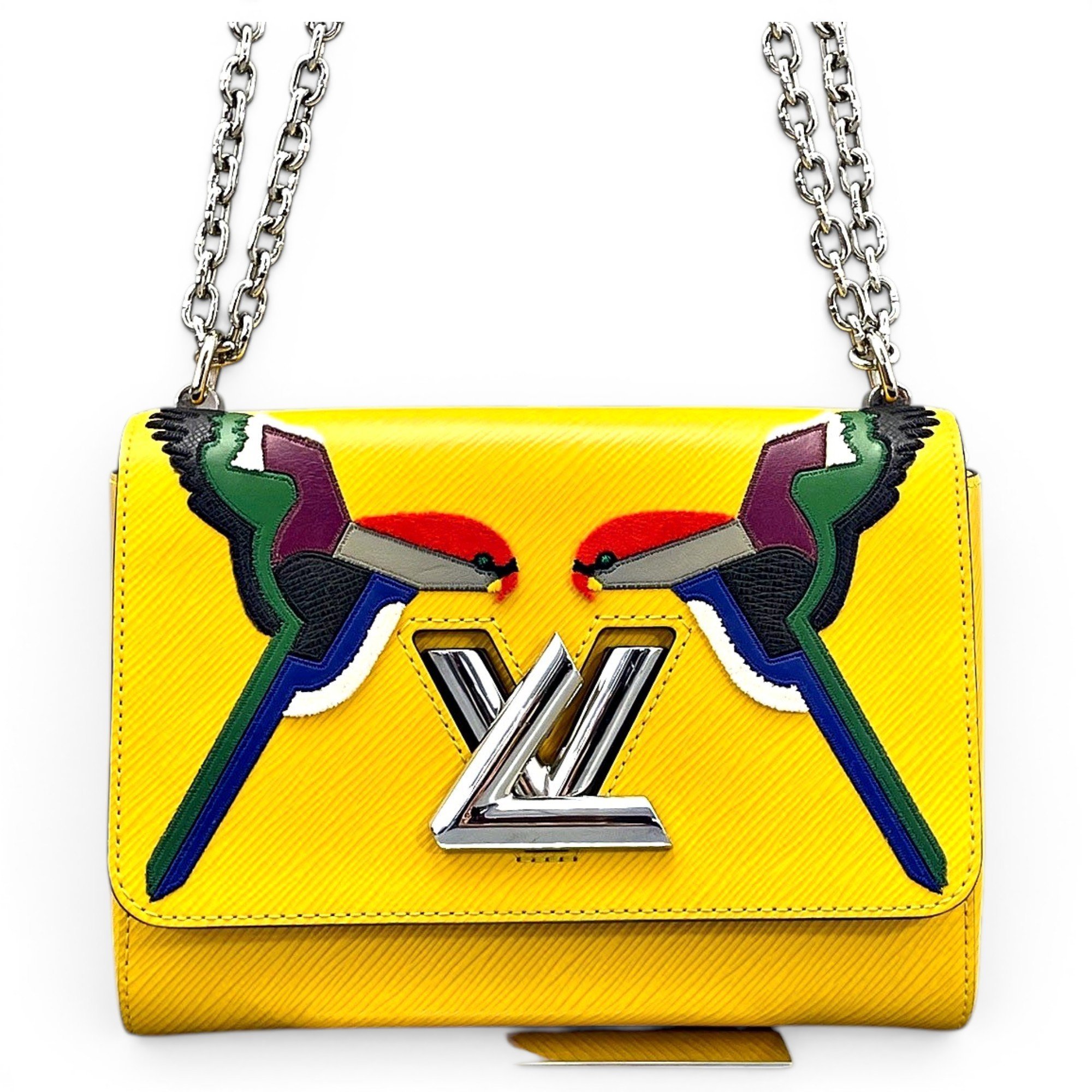 Twist leather handbag