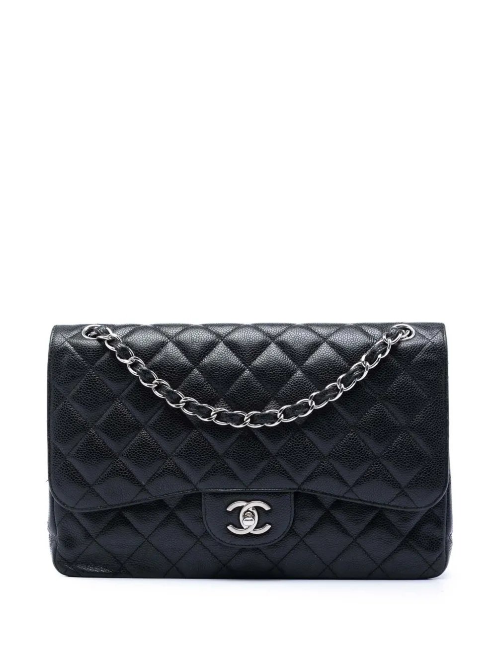 2012-2013 Jumbo Classic Caviar Double Flap shoulder bag