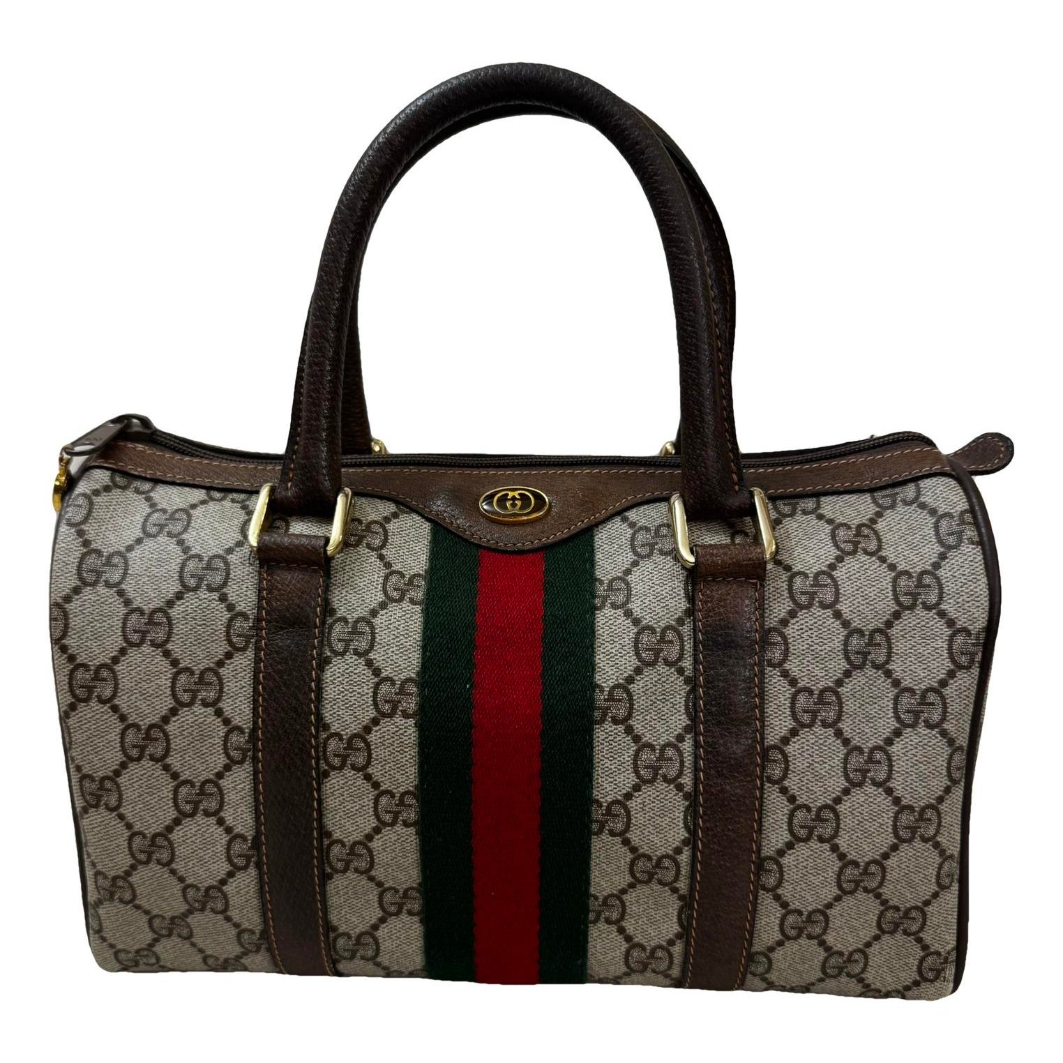 Boston leather handbag