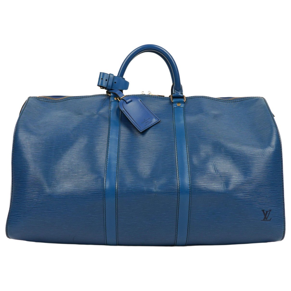 Keepall leather travel bag