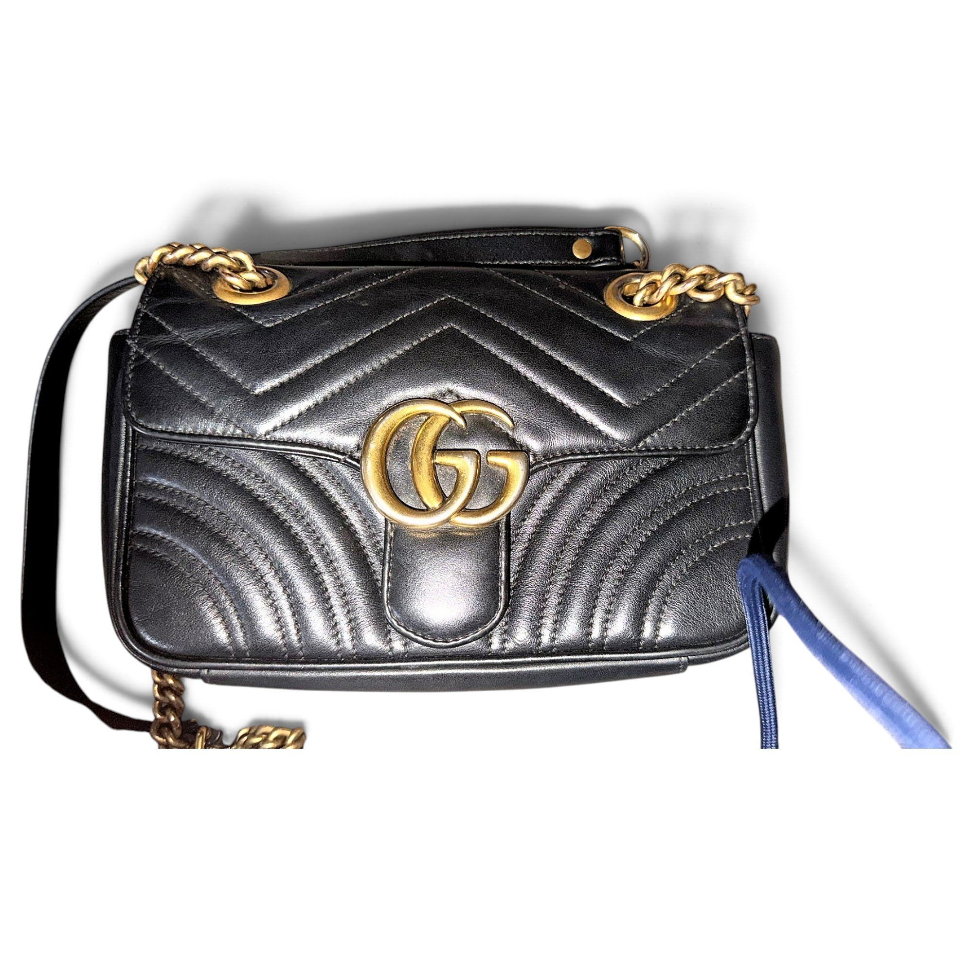 GG Marmont Flap leather crossbody bag