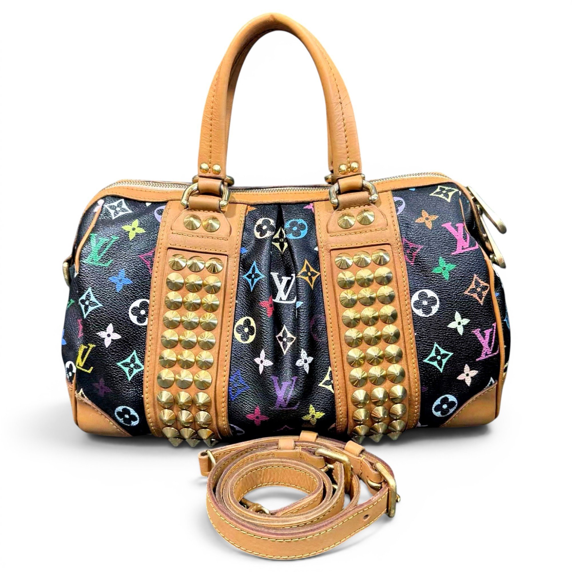 Speedy leather handbag