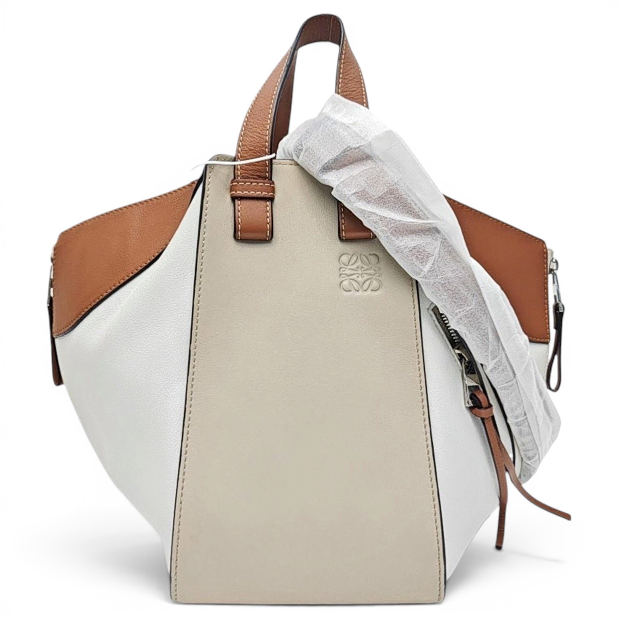 Hammock leather handbag