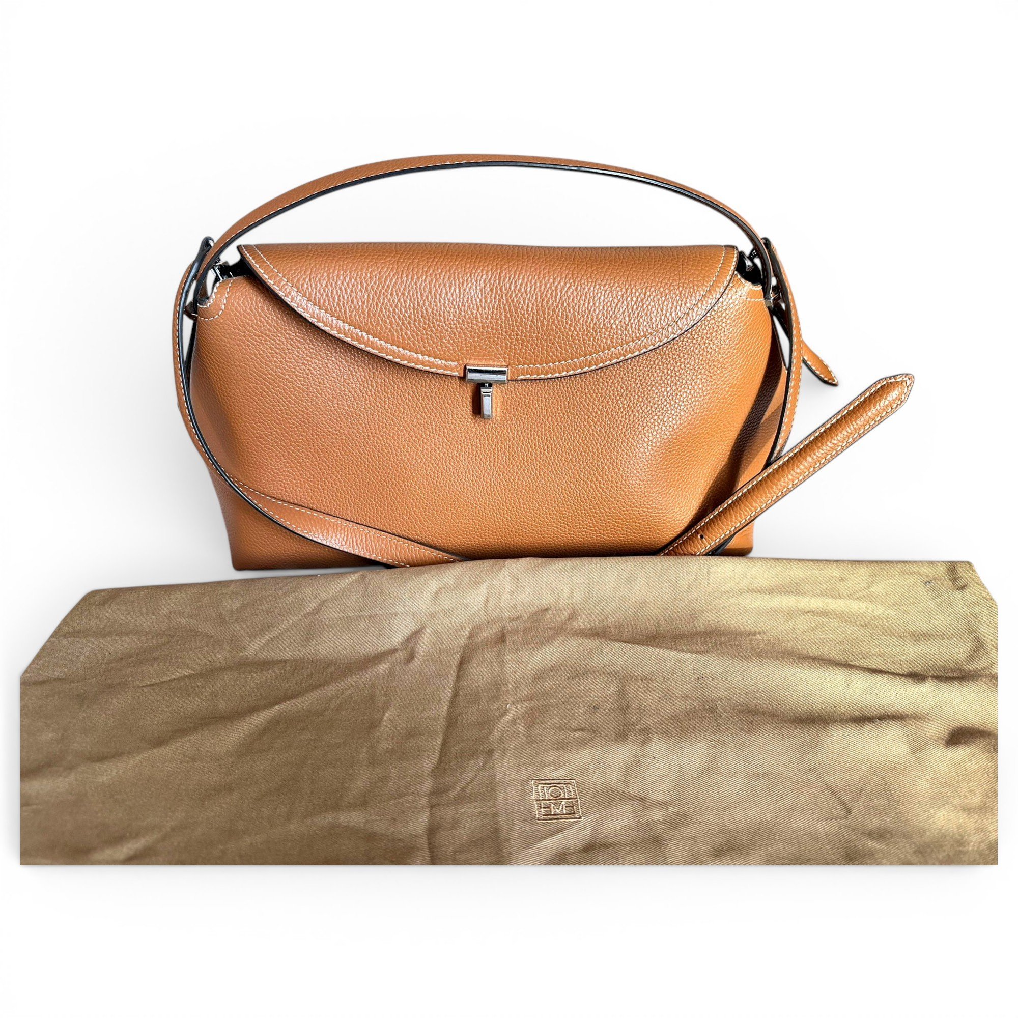 T-Lock leather handbag