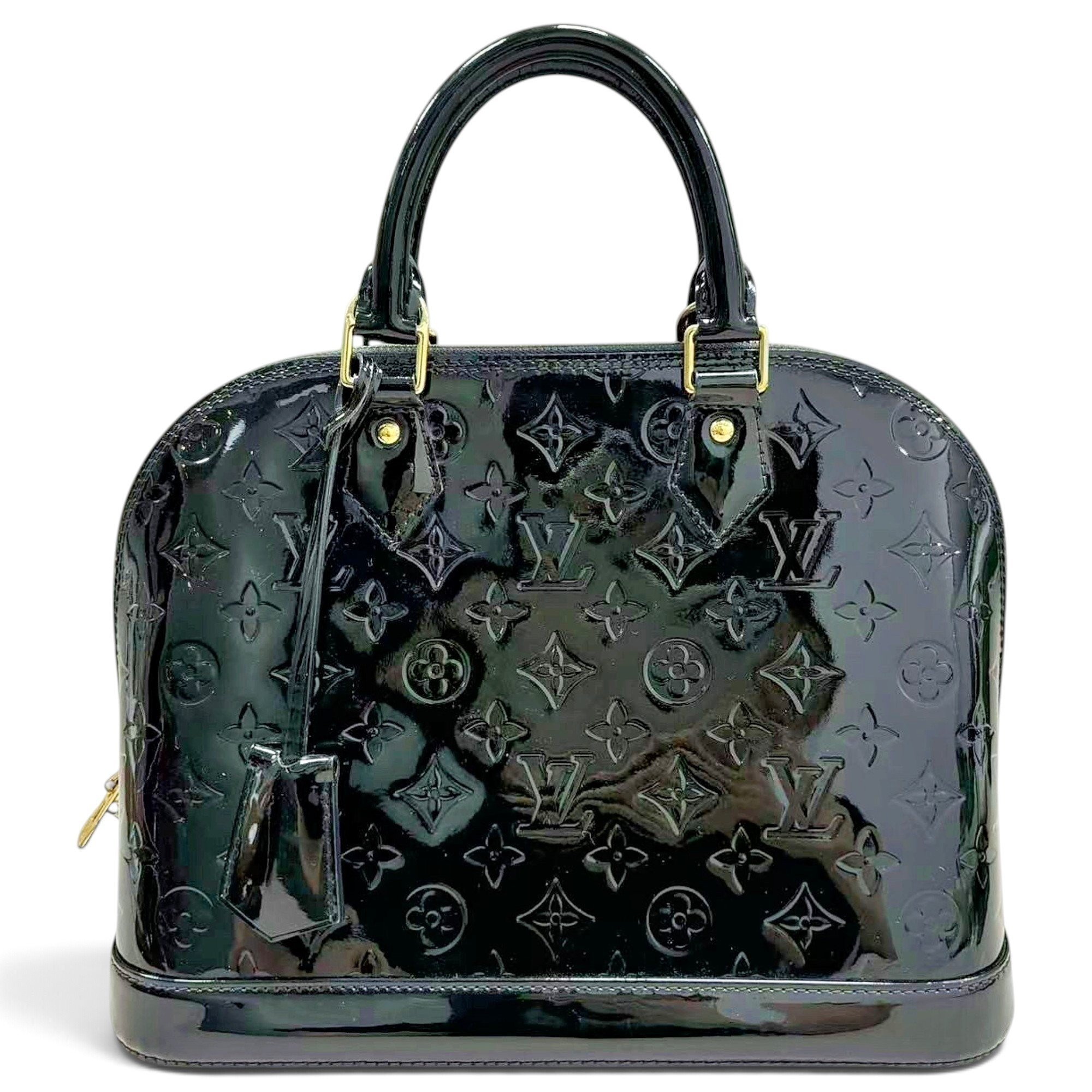 Louis Vuitton Alma patent leather handbag