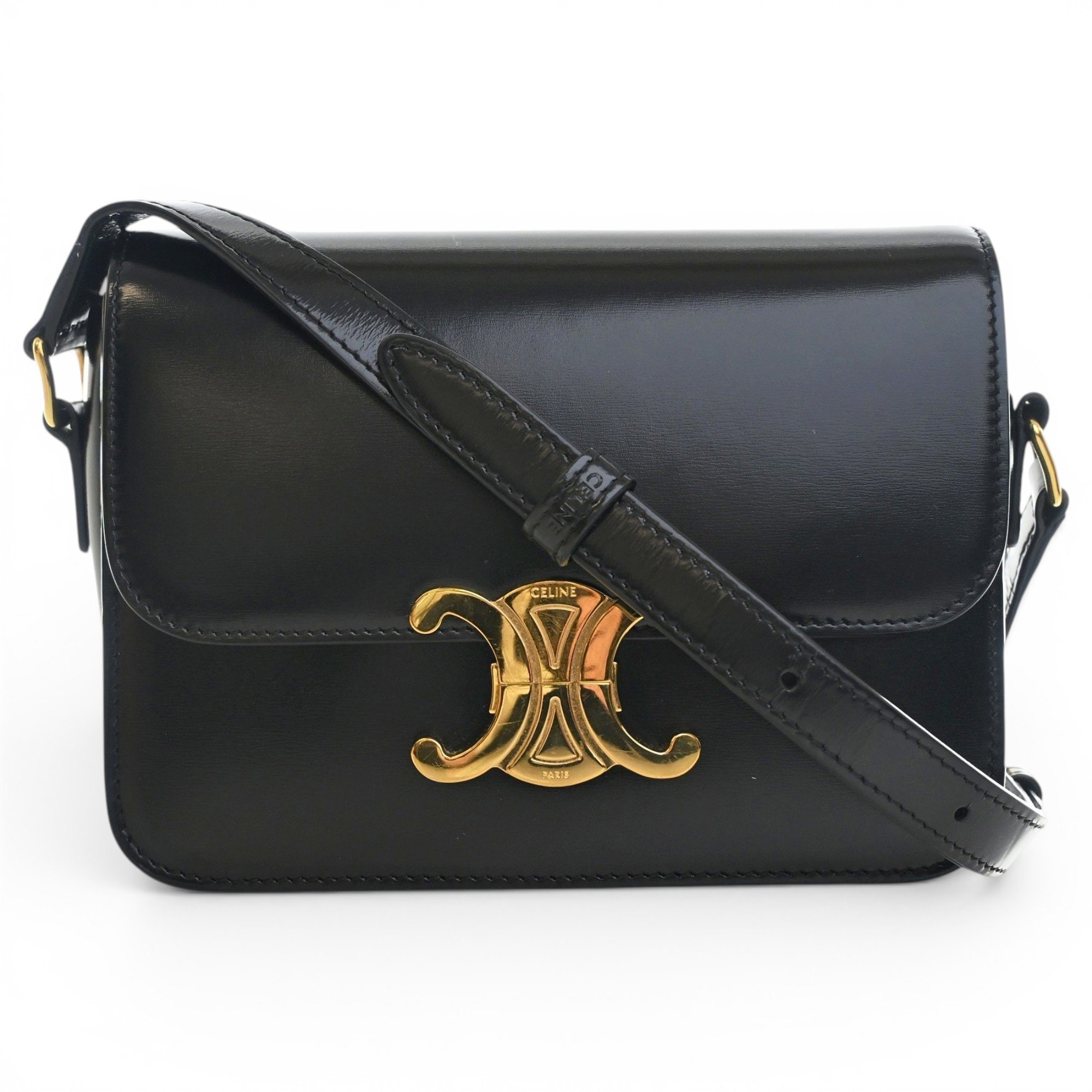 Triomphe leather crossbody bag