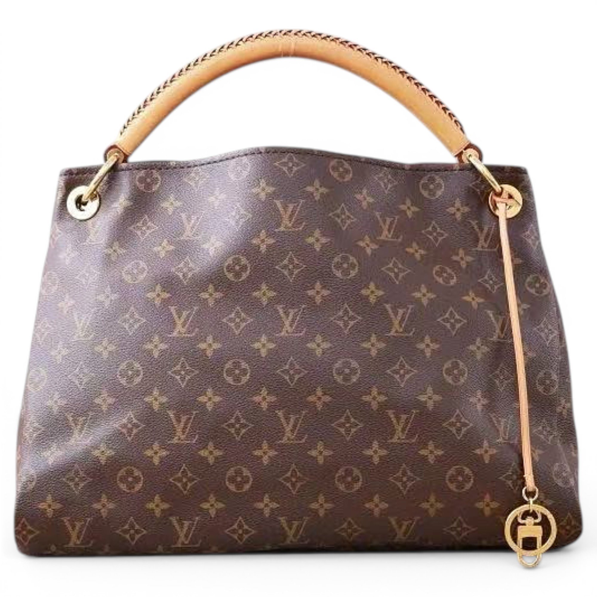 Artsy leather handbag