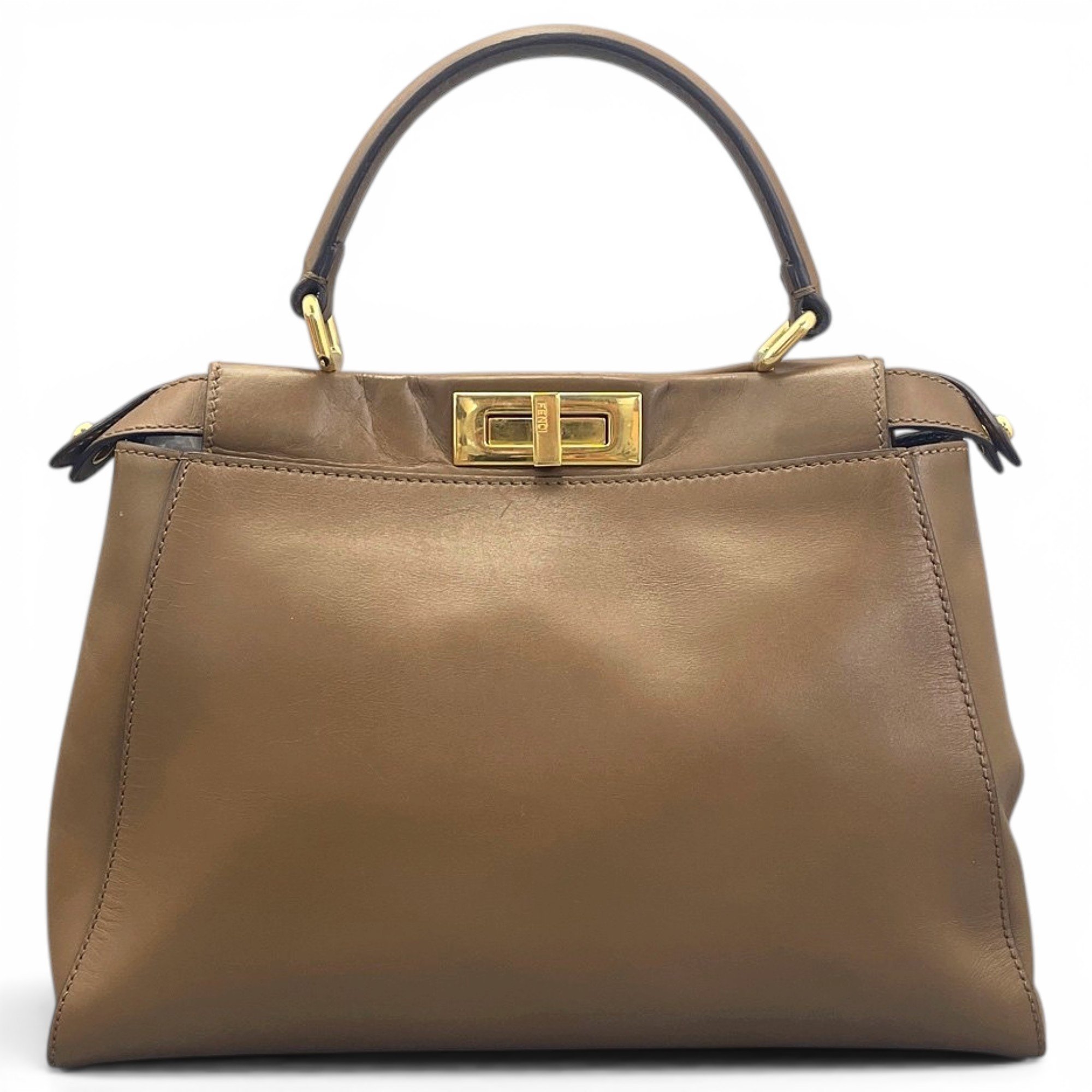 Peekaboo leather handbag