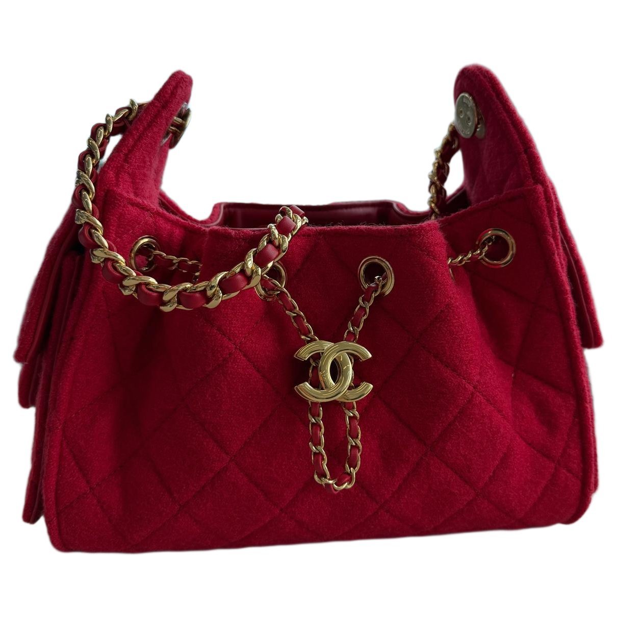Chanel 25 wool tote