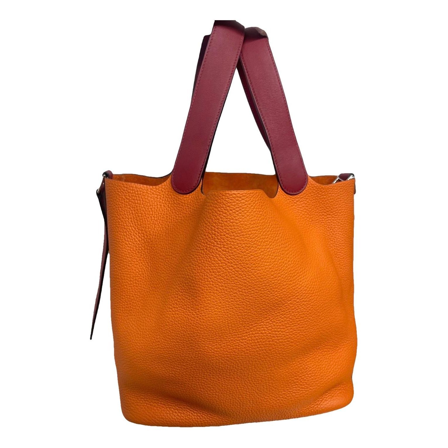 Picotin leather tote