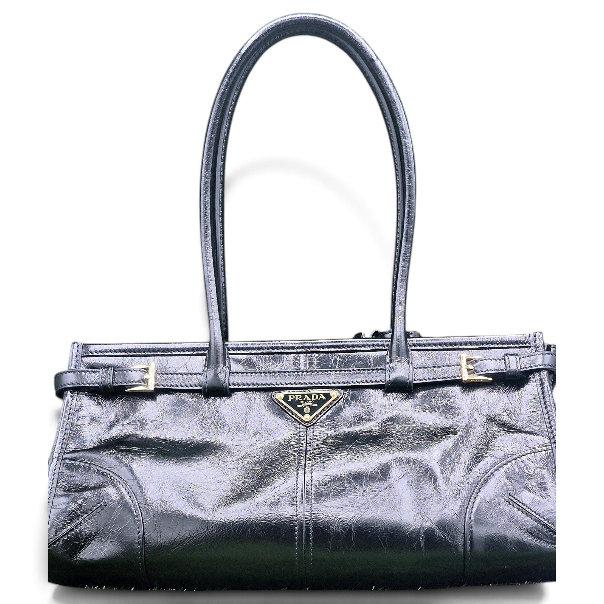 Prada Bonnie leather handbag