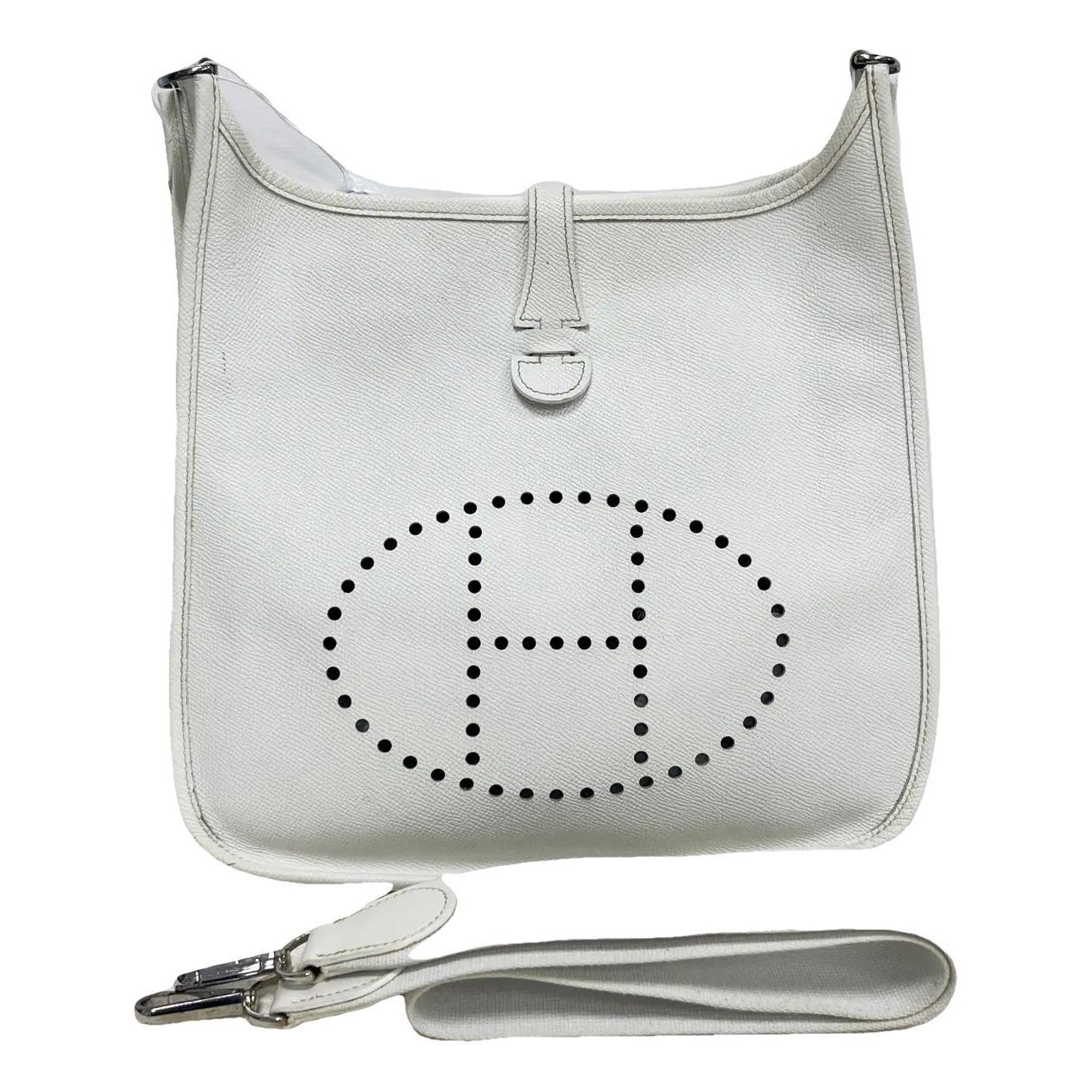 Hermes Evelyne Handbag White