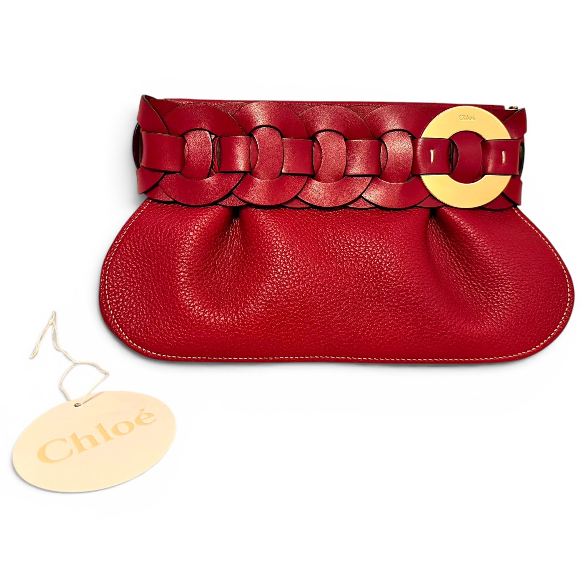Darryl leather clutch bag