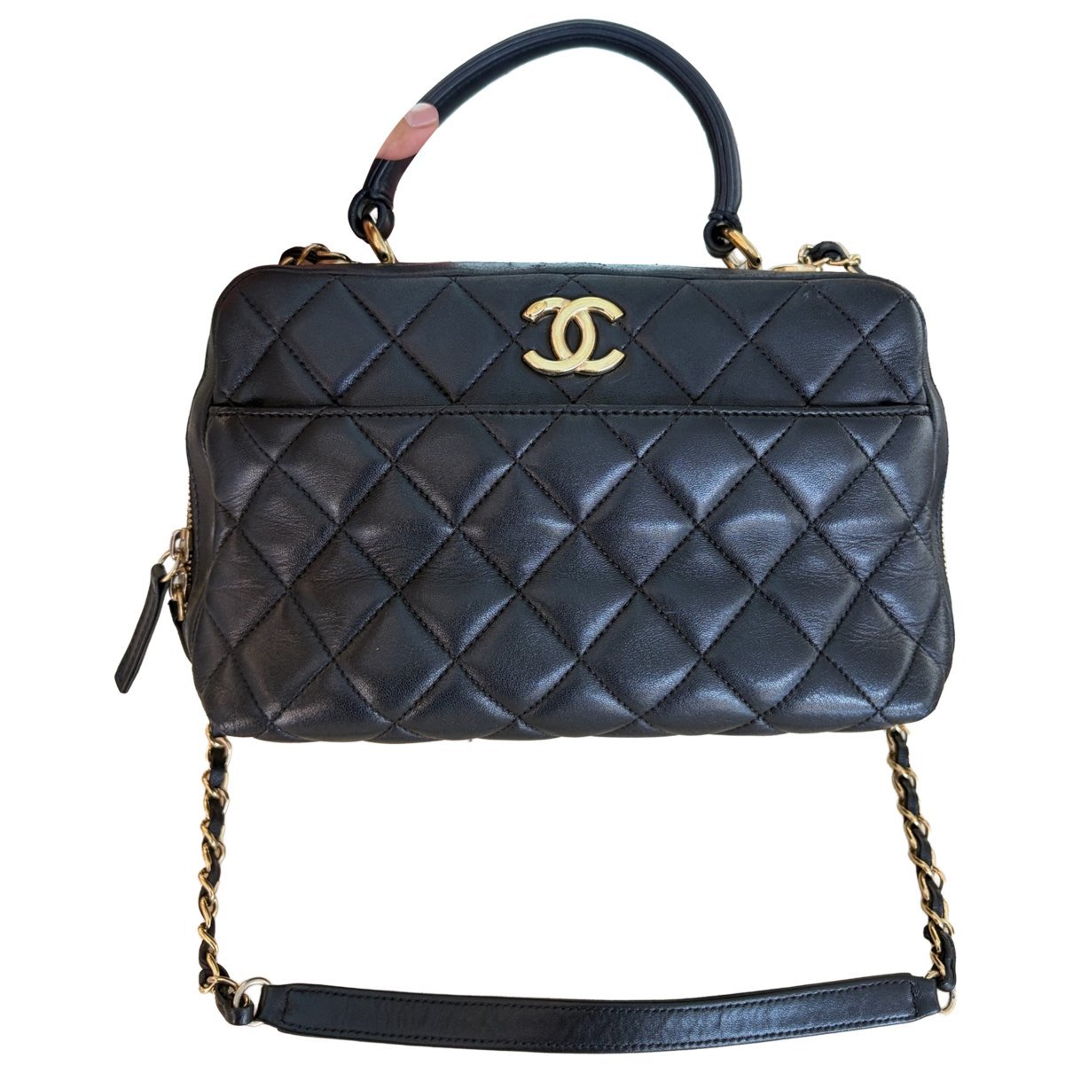 Bowling Bag leather handbag