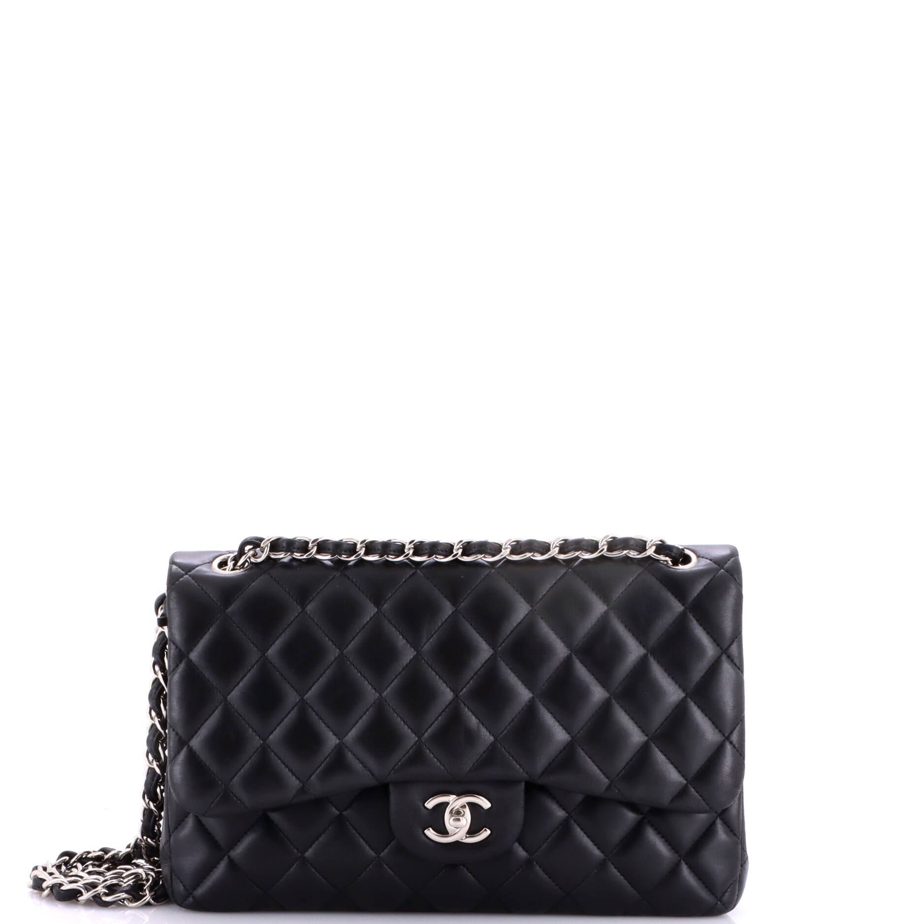 Classic Double Flap Bag Quilted Lambskin Jumbo