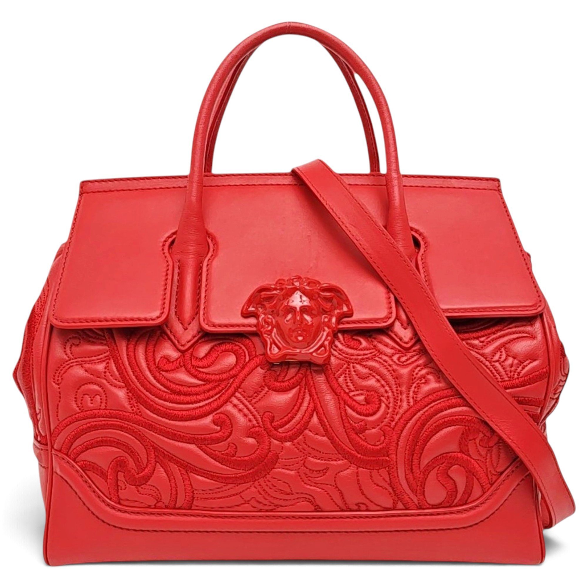 Versace Palazzo Empire leather handbag