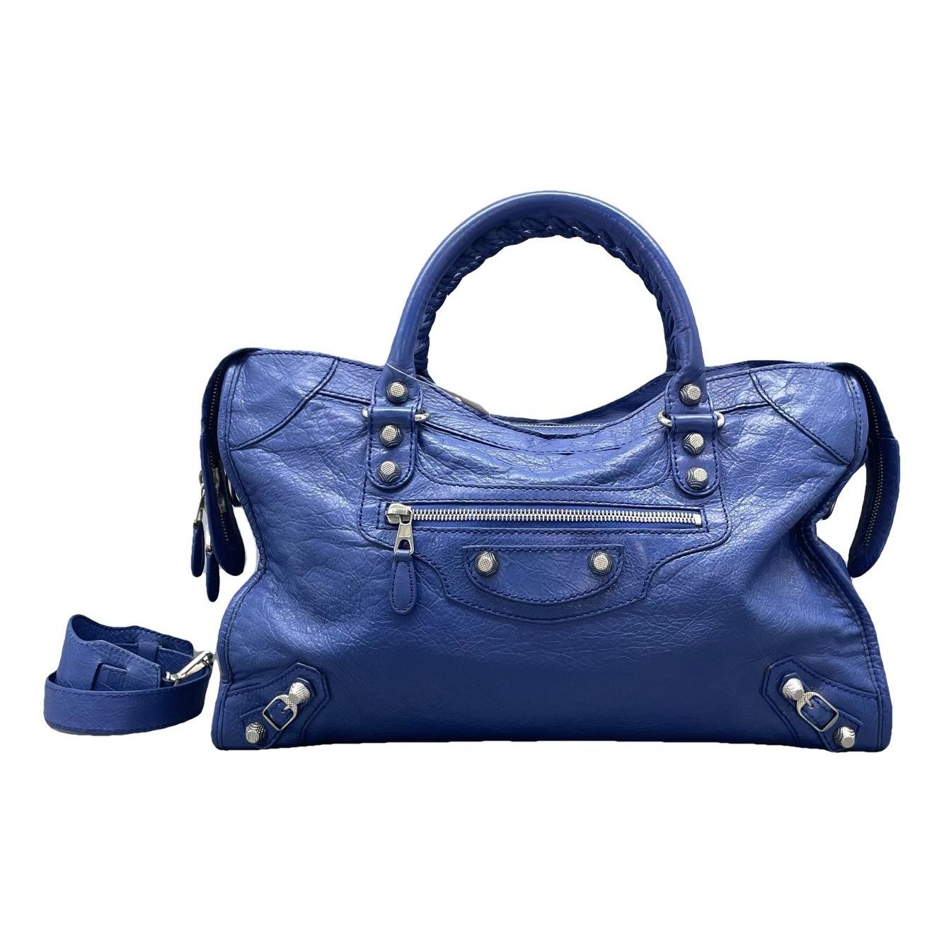 Classic Metalic leather handbag
