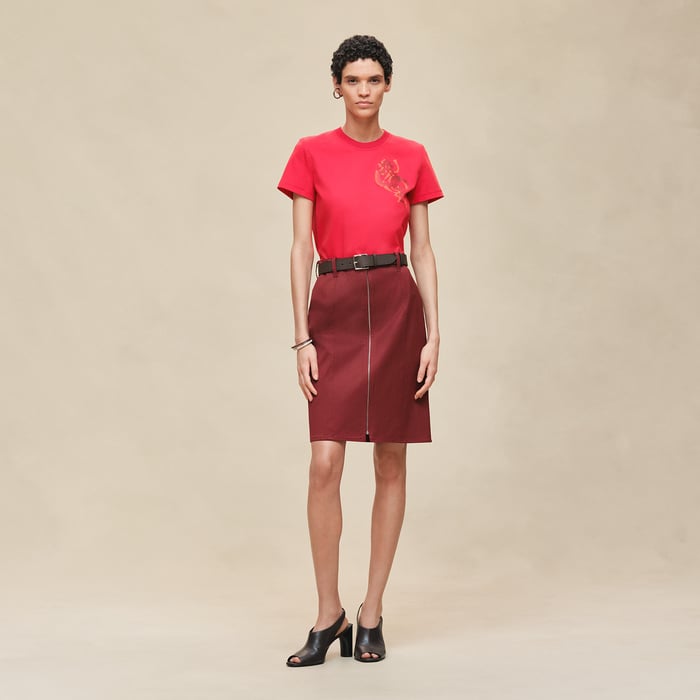 Rouge Amazone Printed Straight T-shirt