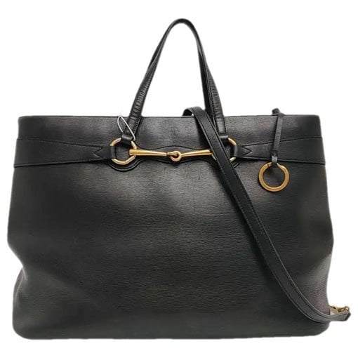 Horsebit Chain leather handbag